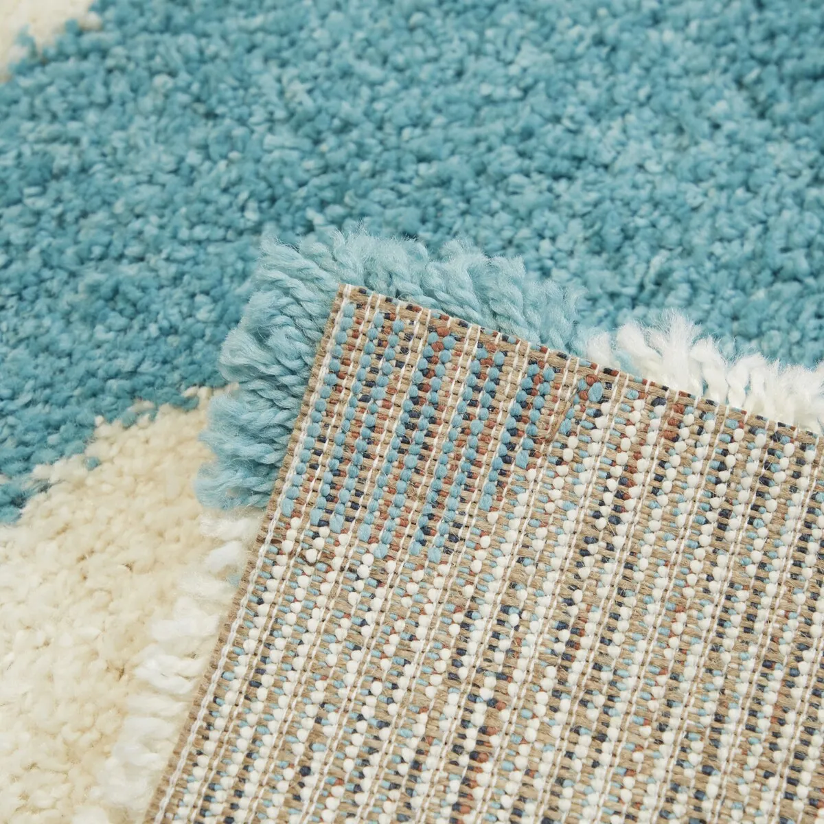 Mod-Tod Clouds Kids Shag Area Rug