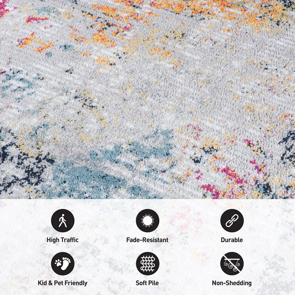 Modern Abstract Whispers Area Rug
