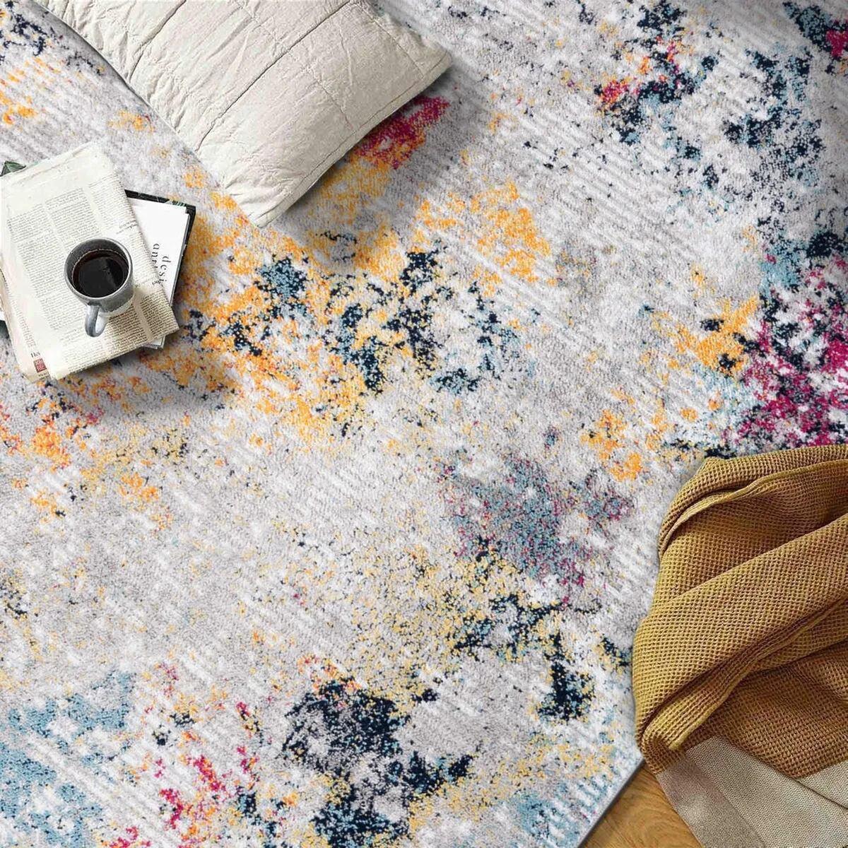 Modern Abstract Whispers Area Rug