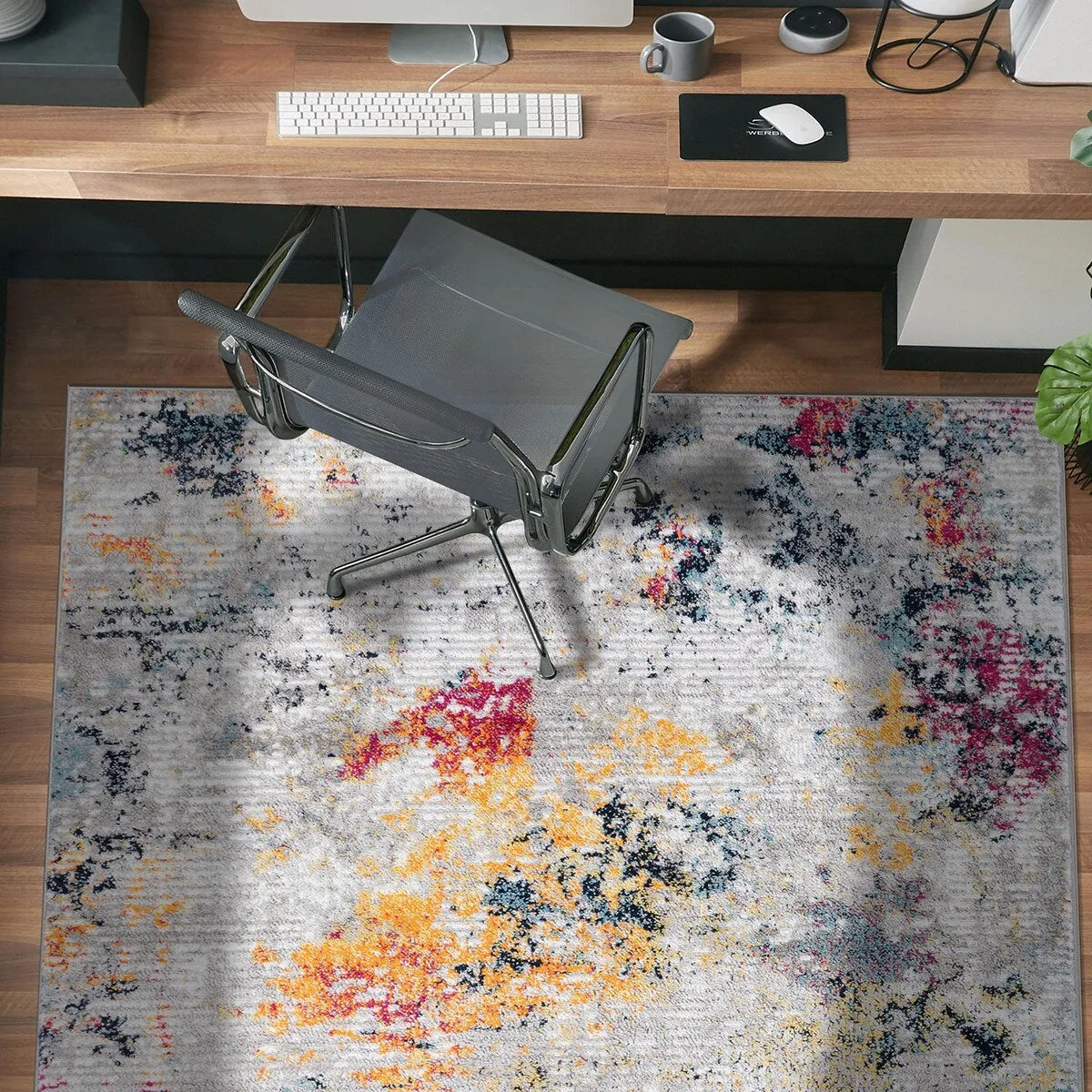 Modern Abstract Whispers Area Rug