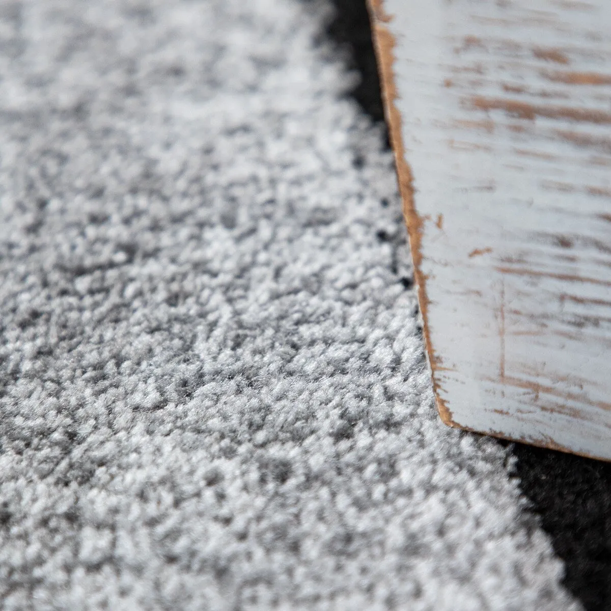Modern Black-White Area Rug with Abstract Paint Effect