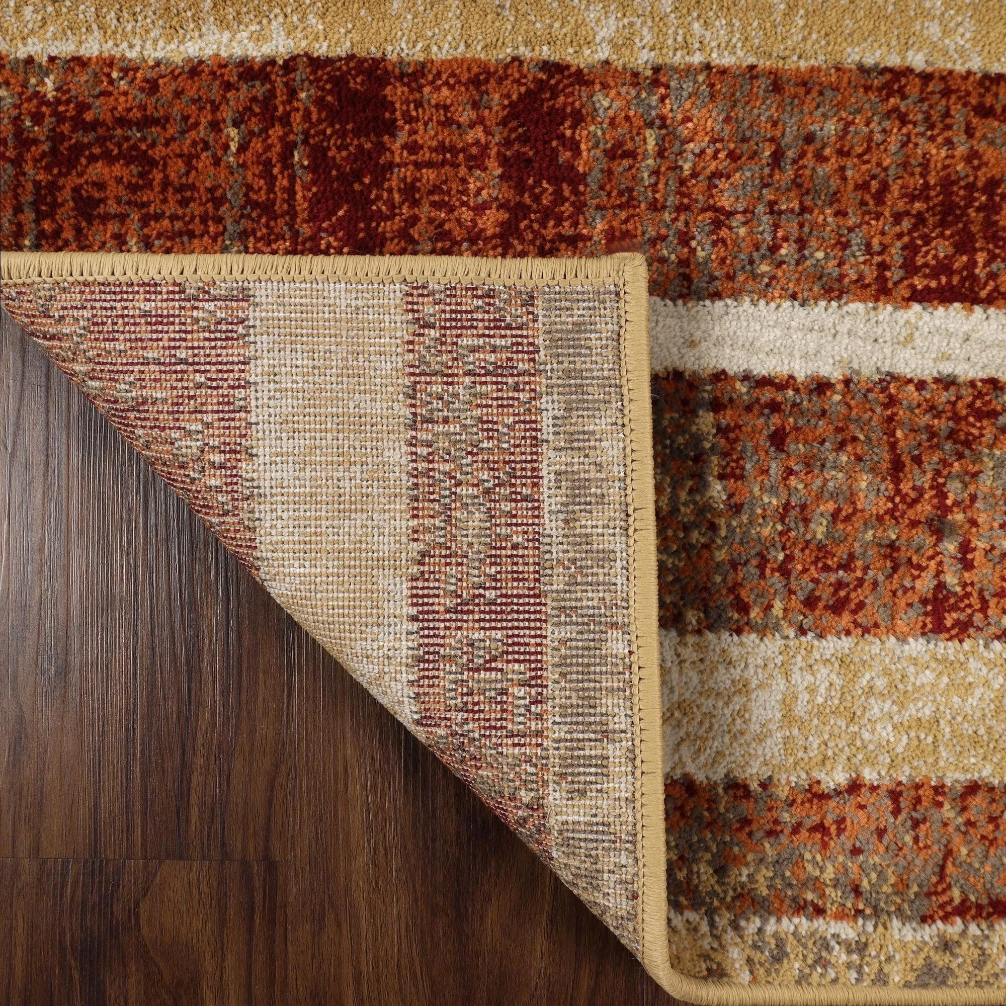 Modern Farmhouse Wide Striped Indoor Runner or Area Rug by Superior