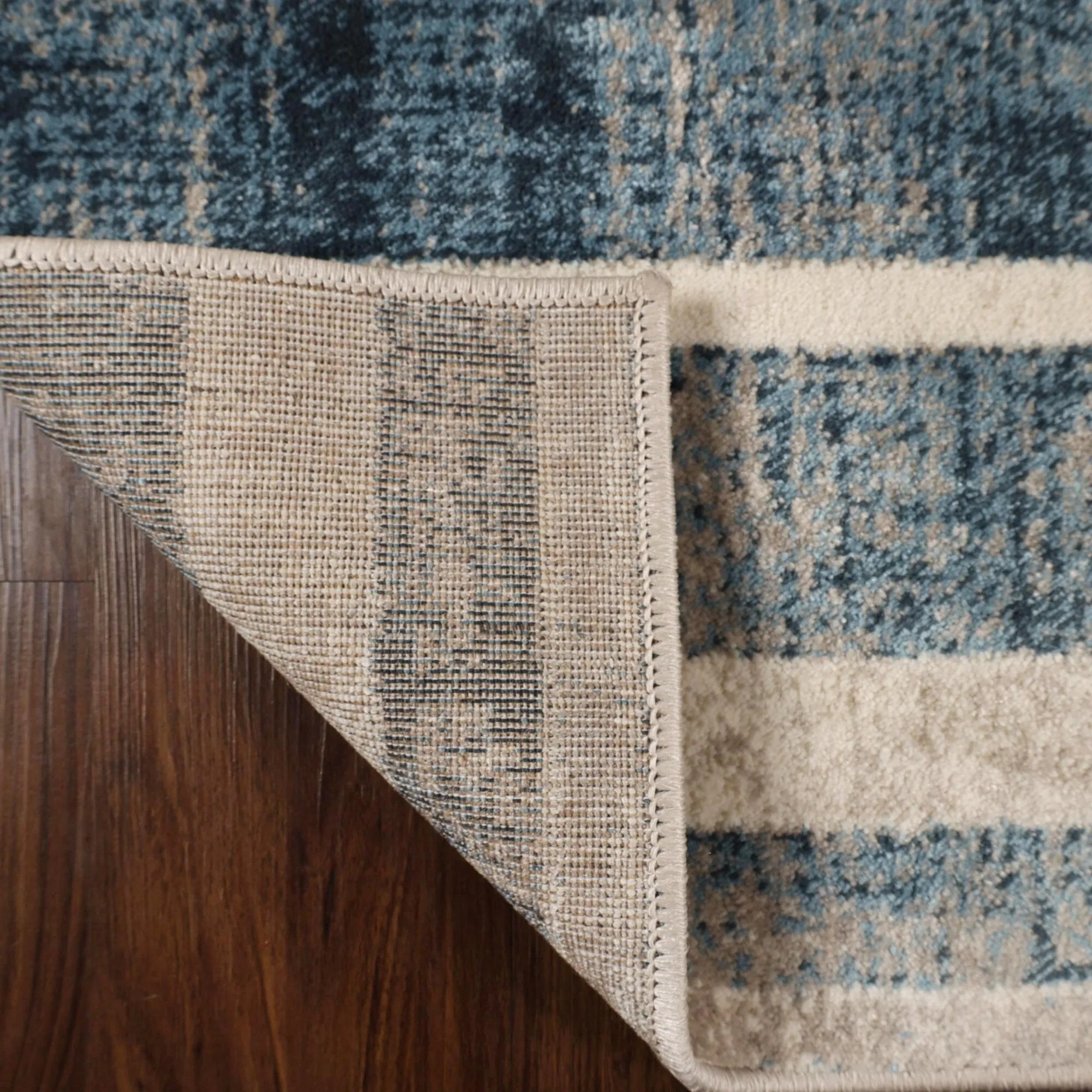 Modern Farmhouse Wide Striped Indoor Runner or Area Rug by Superior
