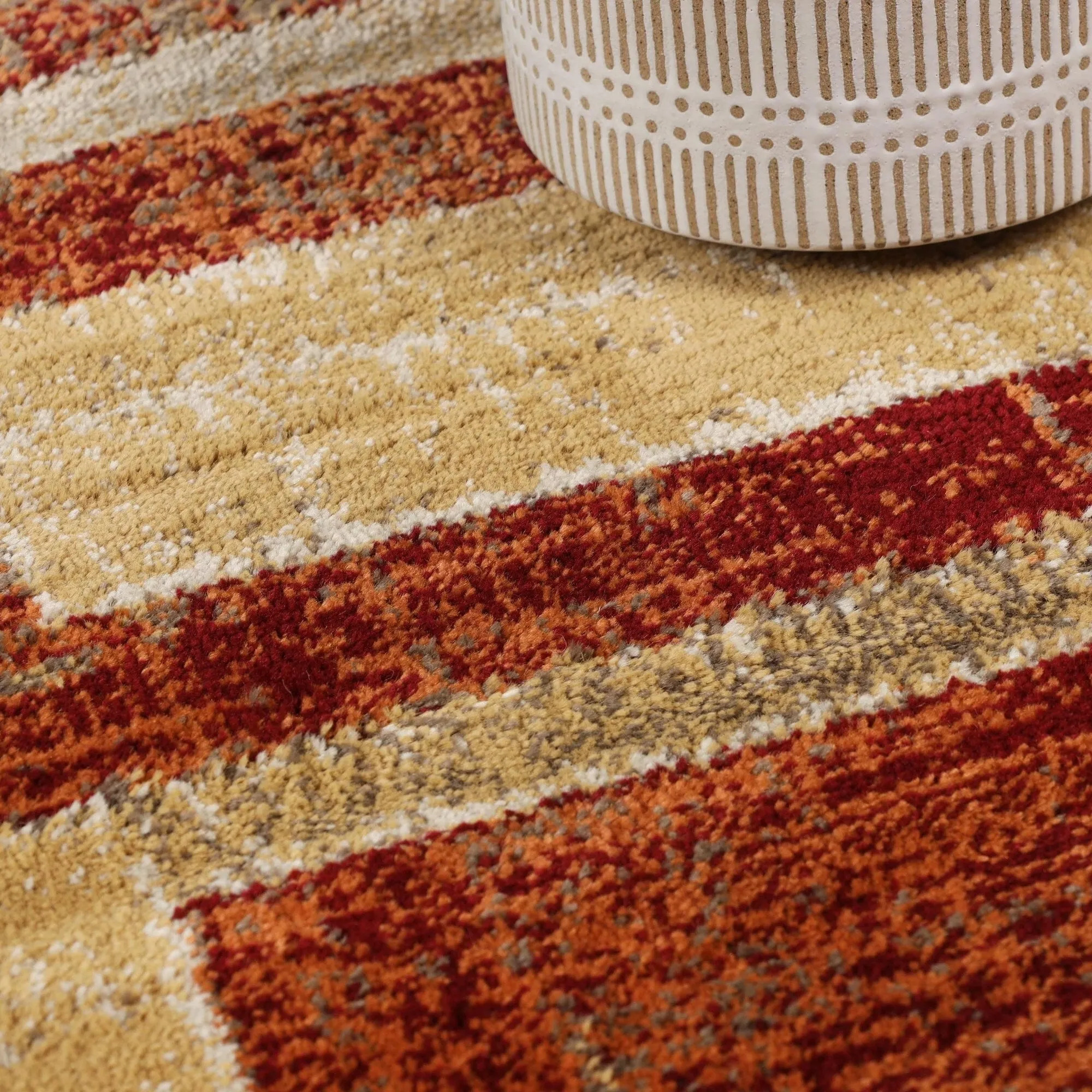 Modern Farmhouse Wide Striped Indoor Runner or Area Rug by Superior