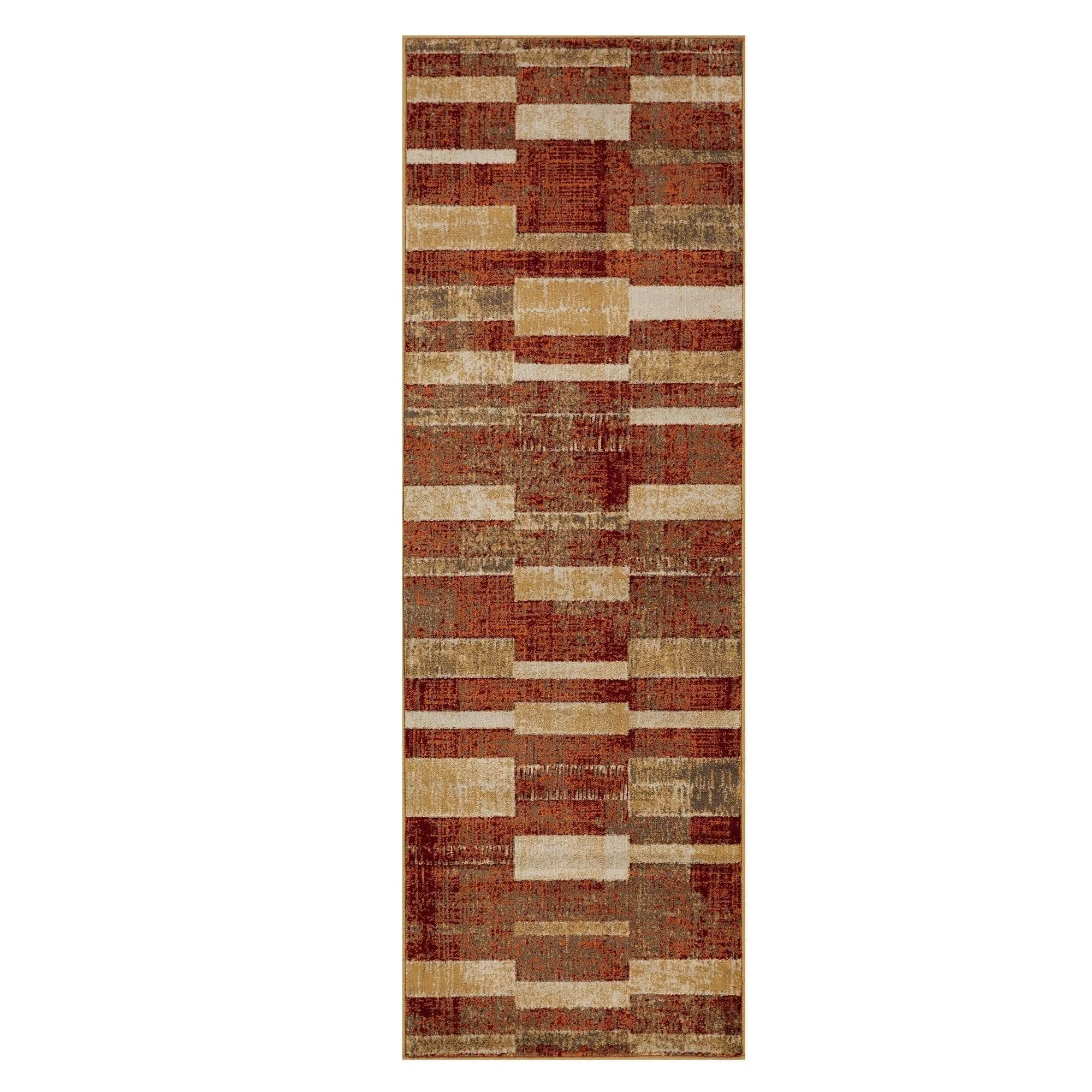 Modern Farmhouse Wide Striped Indoor Runner or Area Rug by Superior