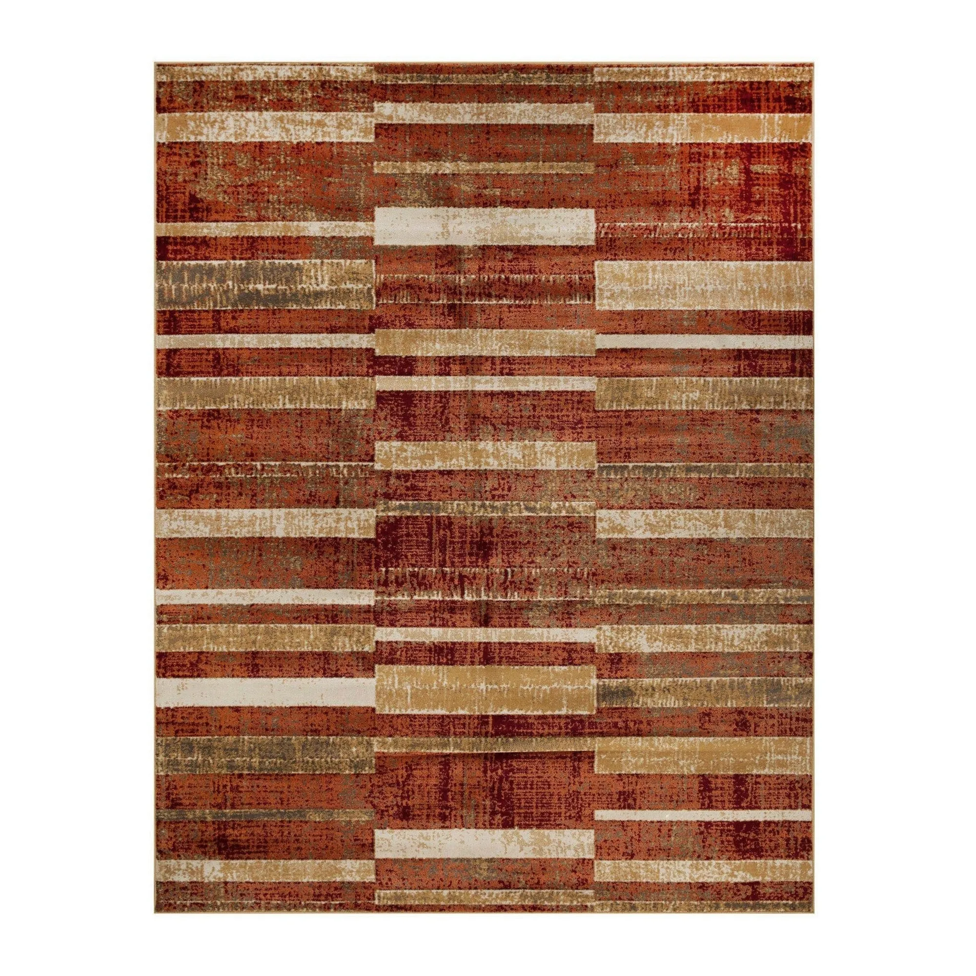 Modern Farmhouse Wide Striped Indoor Runner or Area Rug by Superior