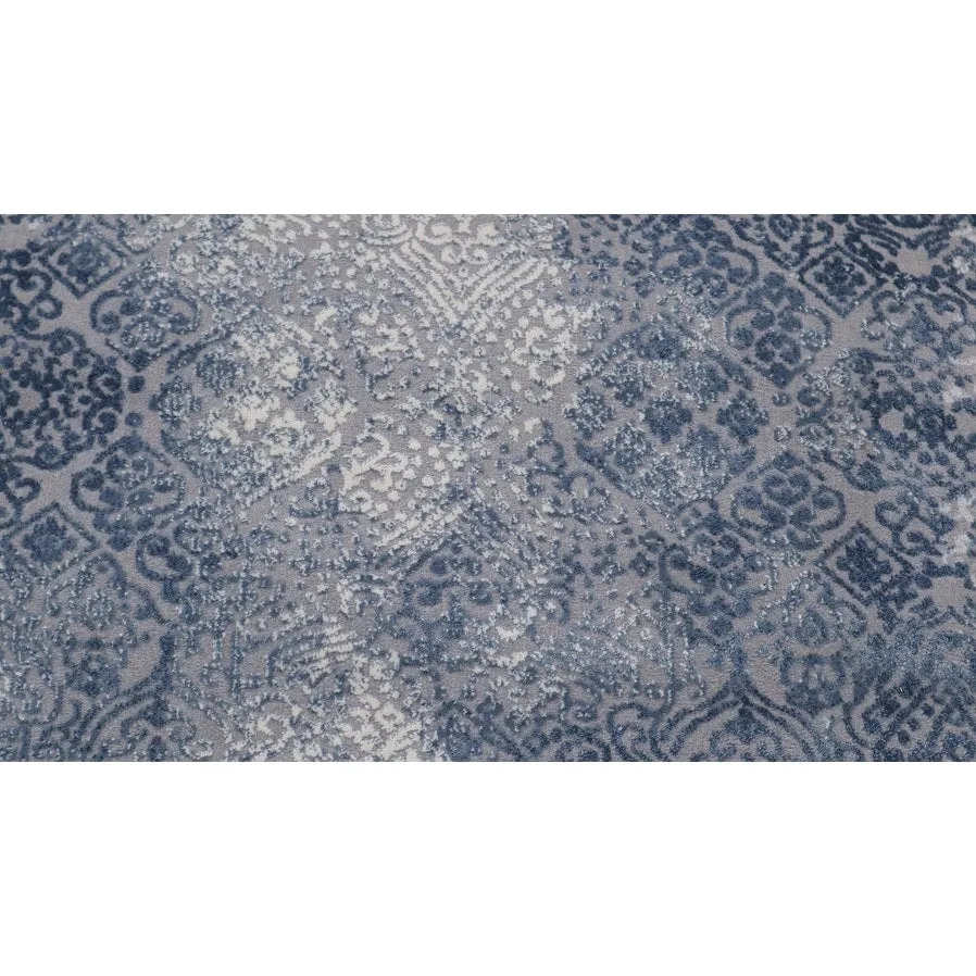 Modern Transitional Loane Grey Blue Rug