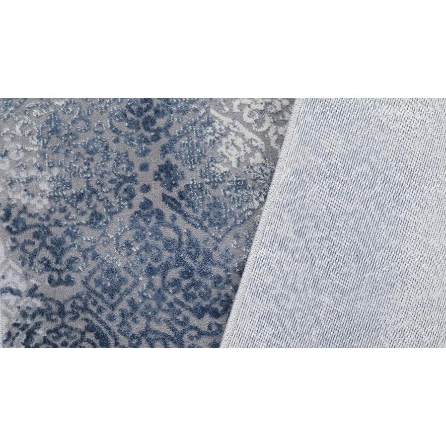 Modern Transitional Loane Grey Blue Rug