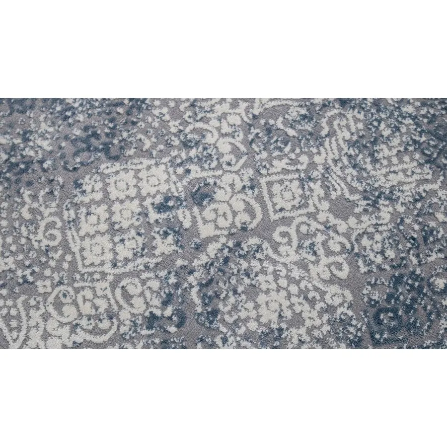 Modern Transitional Loane Grey Blue Rug