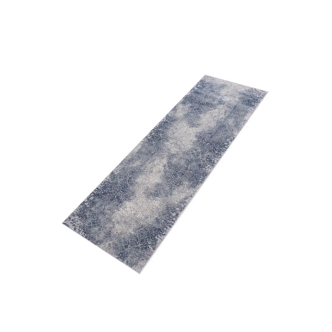 Modern Transitional Loane Grey Blue Rug