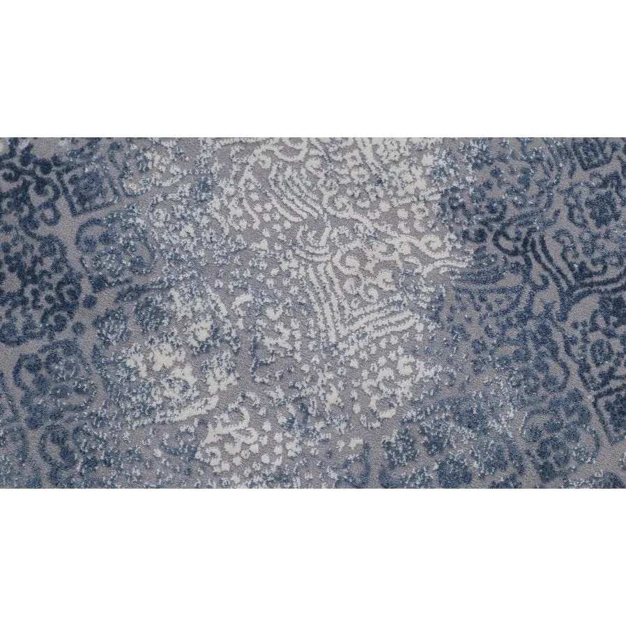 Modern Transitional Loane Grey Blue Rug