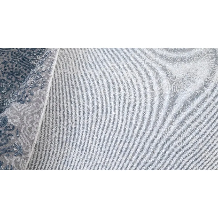 Modern Transitional Loane Grey Blue Rug