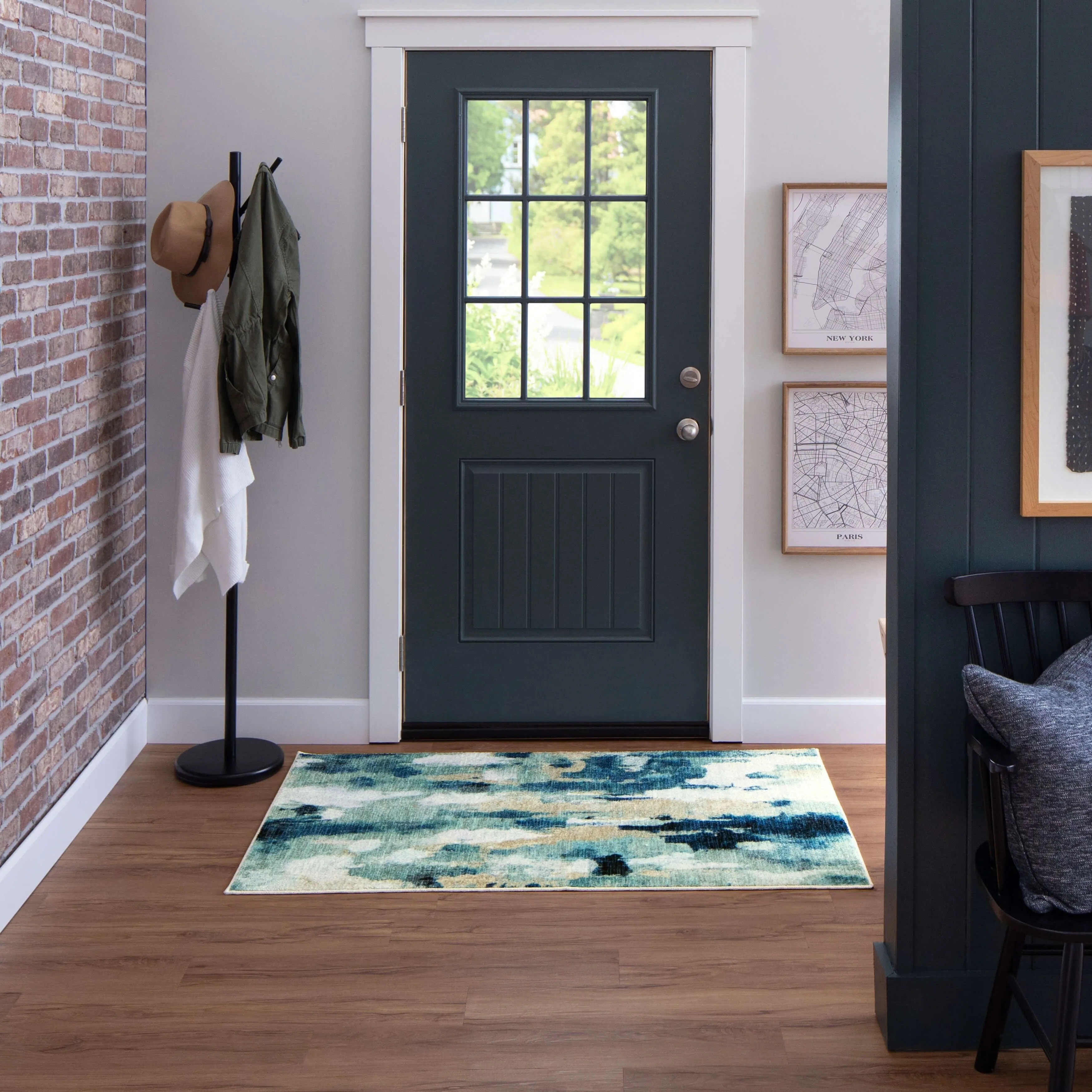 Mohawk home Lyamm Blue Area Rug