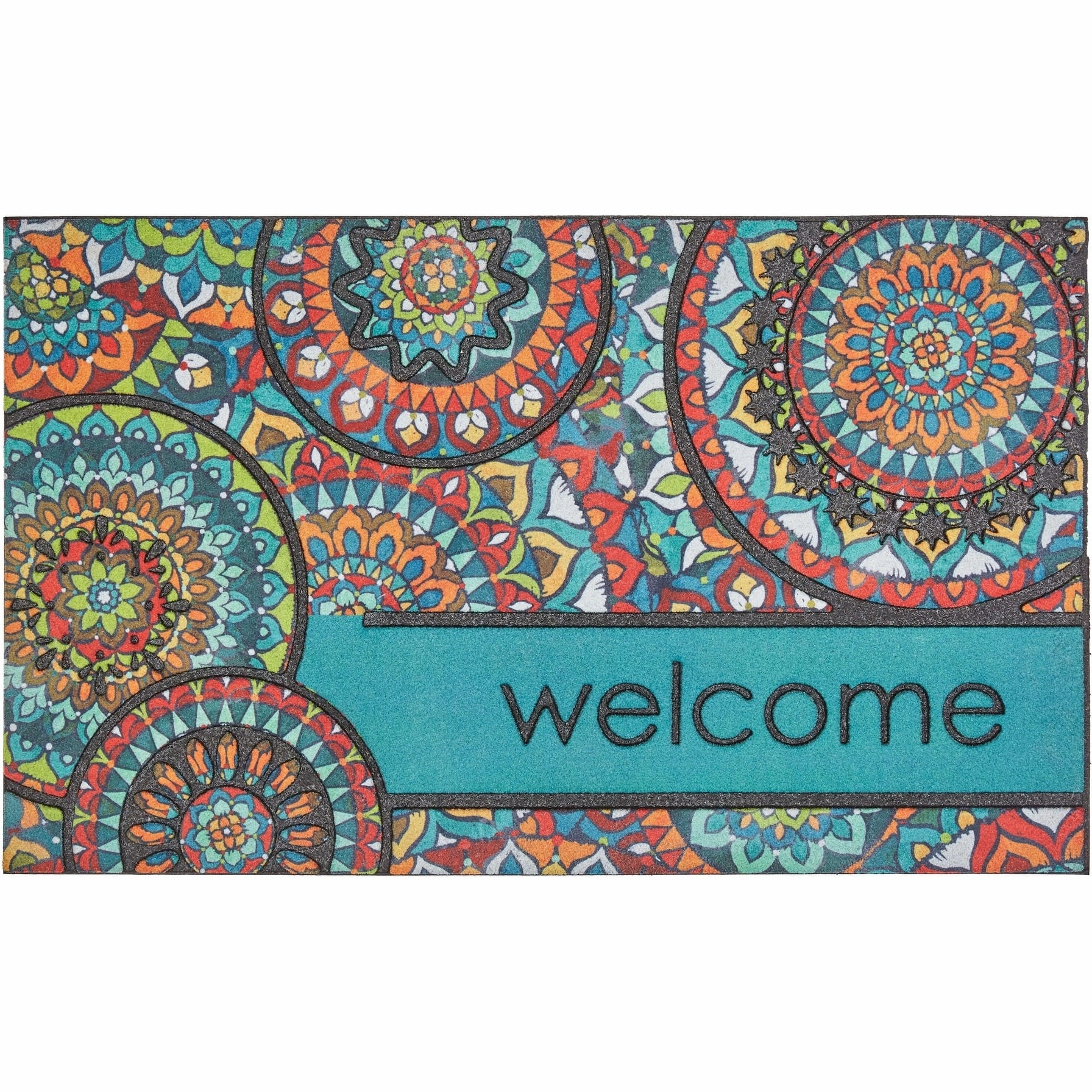 Mohawk Home Welcome Bohemian All Weather Recycled Rubber Door Mat