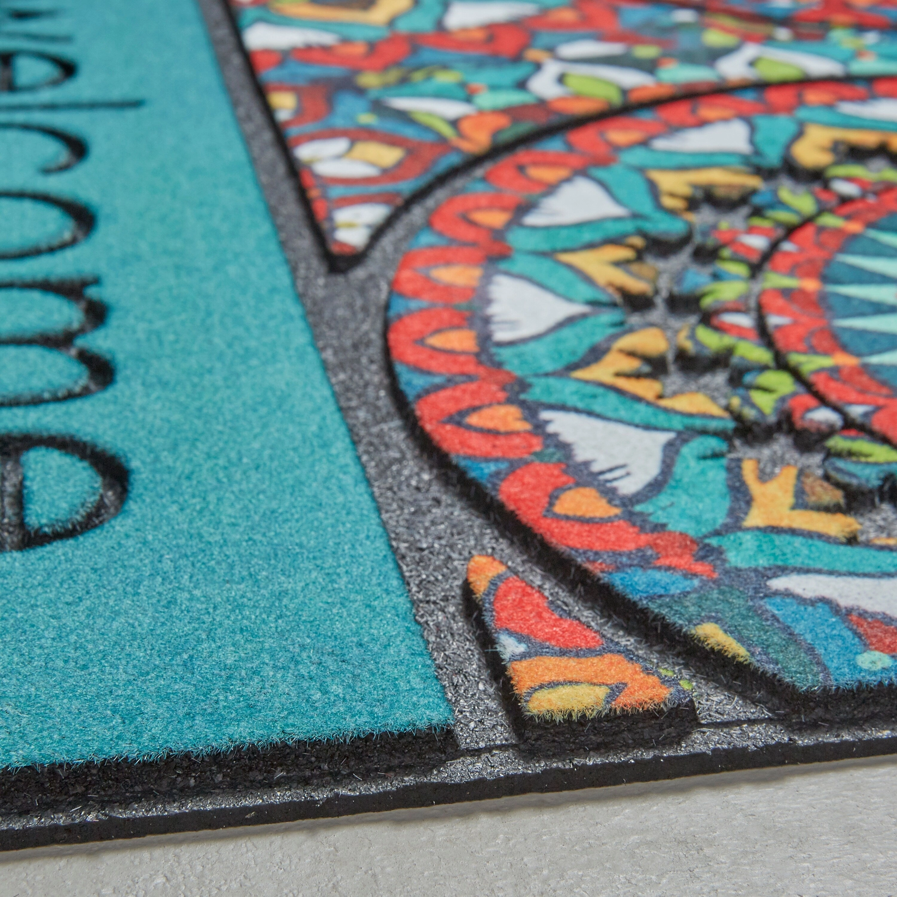 Mohawk Home Welcome Bohemian All Weather Recycled Rubber Door Mat