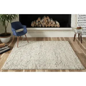 Momeni Andes Hand-woven Ivory Wool/Viscose Area Rug