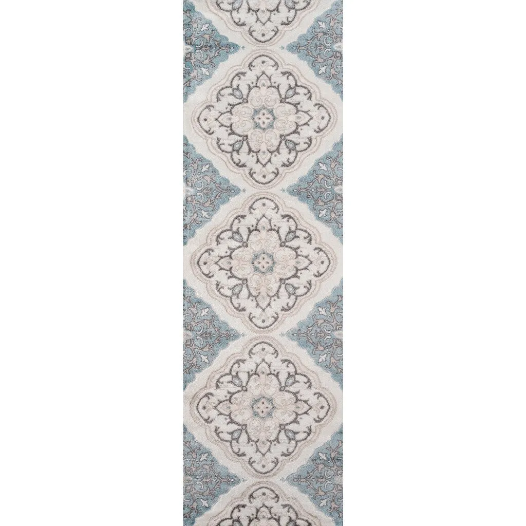 Momeni Brooklyn Heights Polyester Blend Damask Area Rug