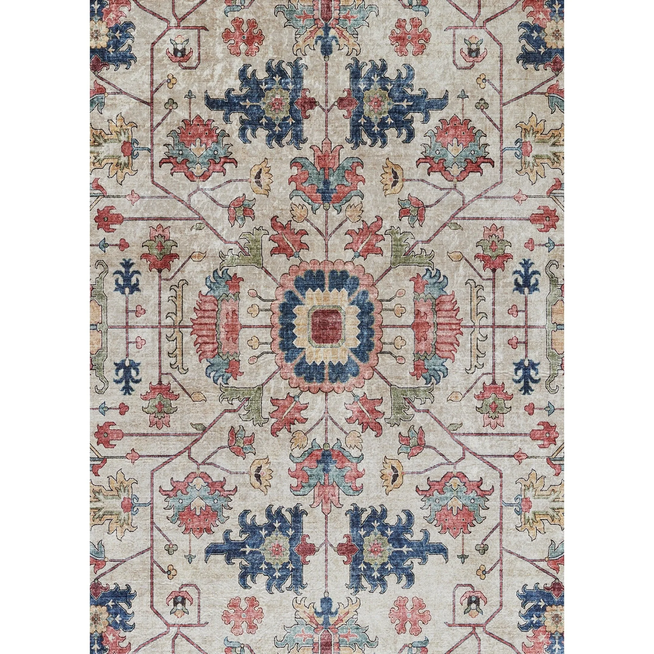Momeni Karachi Polyester Non-Skid Traditional Area Rug