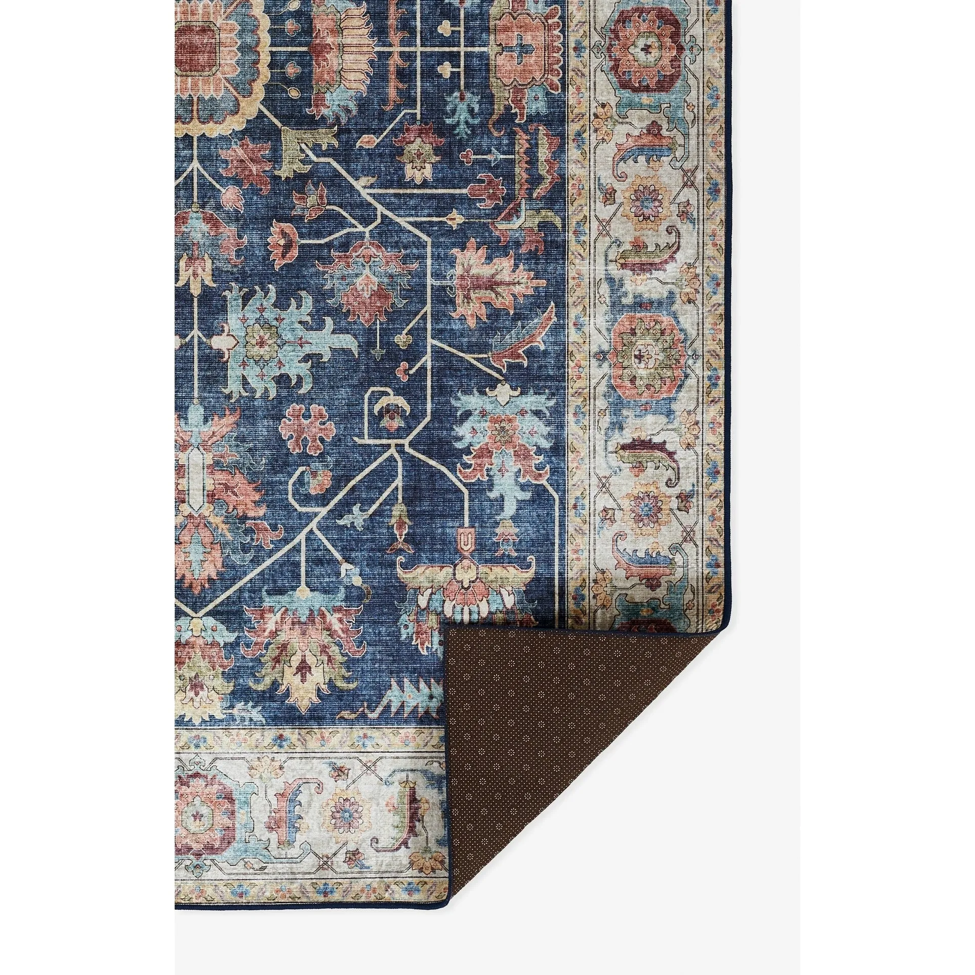 Momeni Karachi Polyester Non-Skid Traditional Area Rug