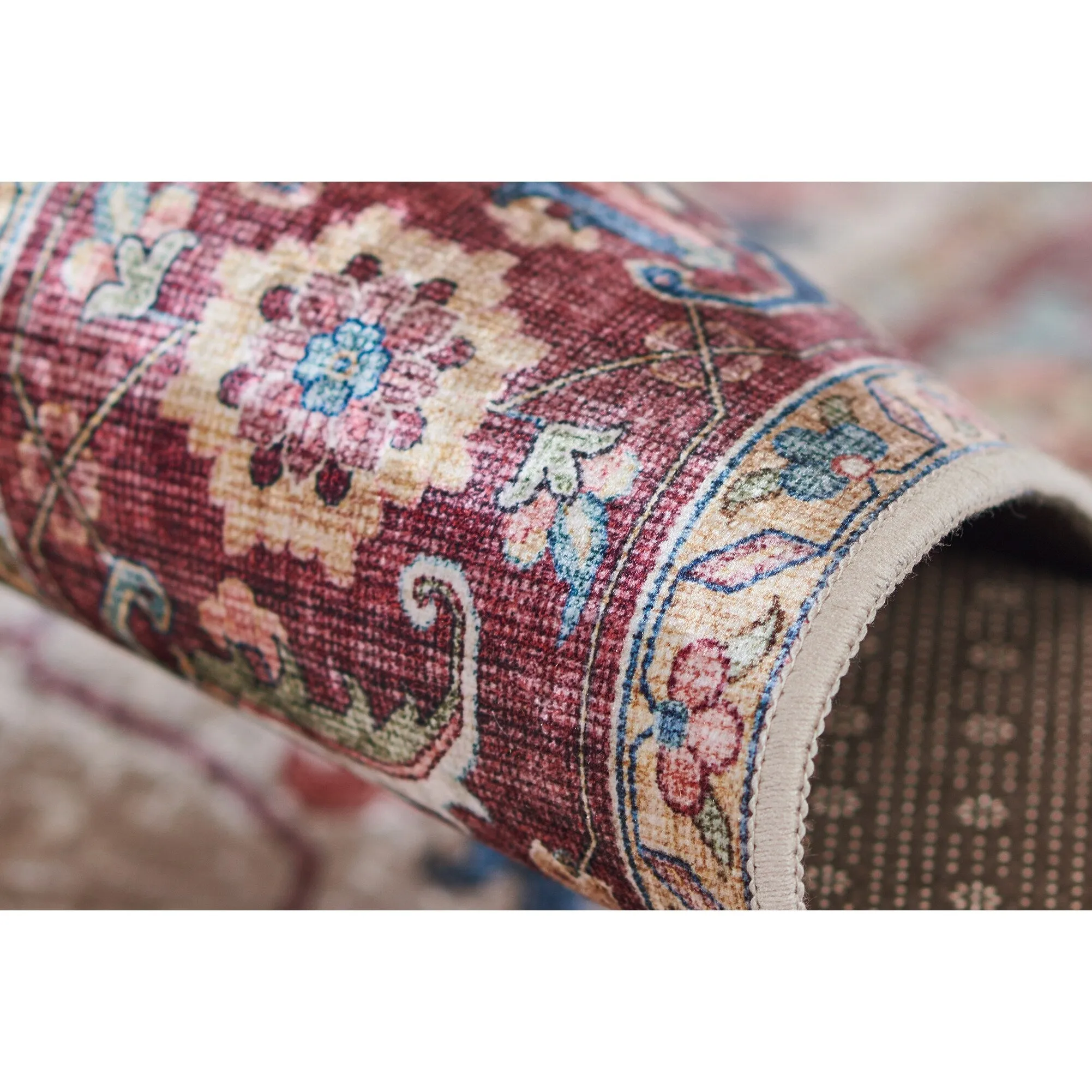 Momeni Karachi Polyester Non-Skid Traditional Area Rug