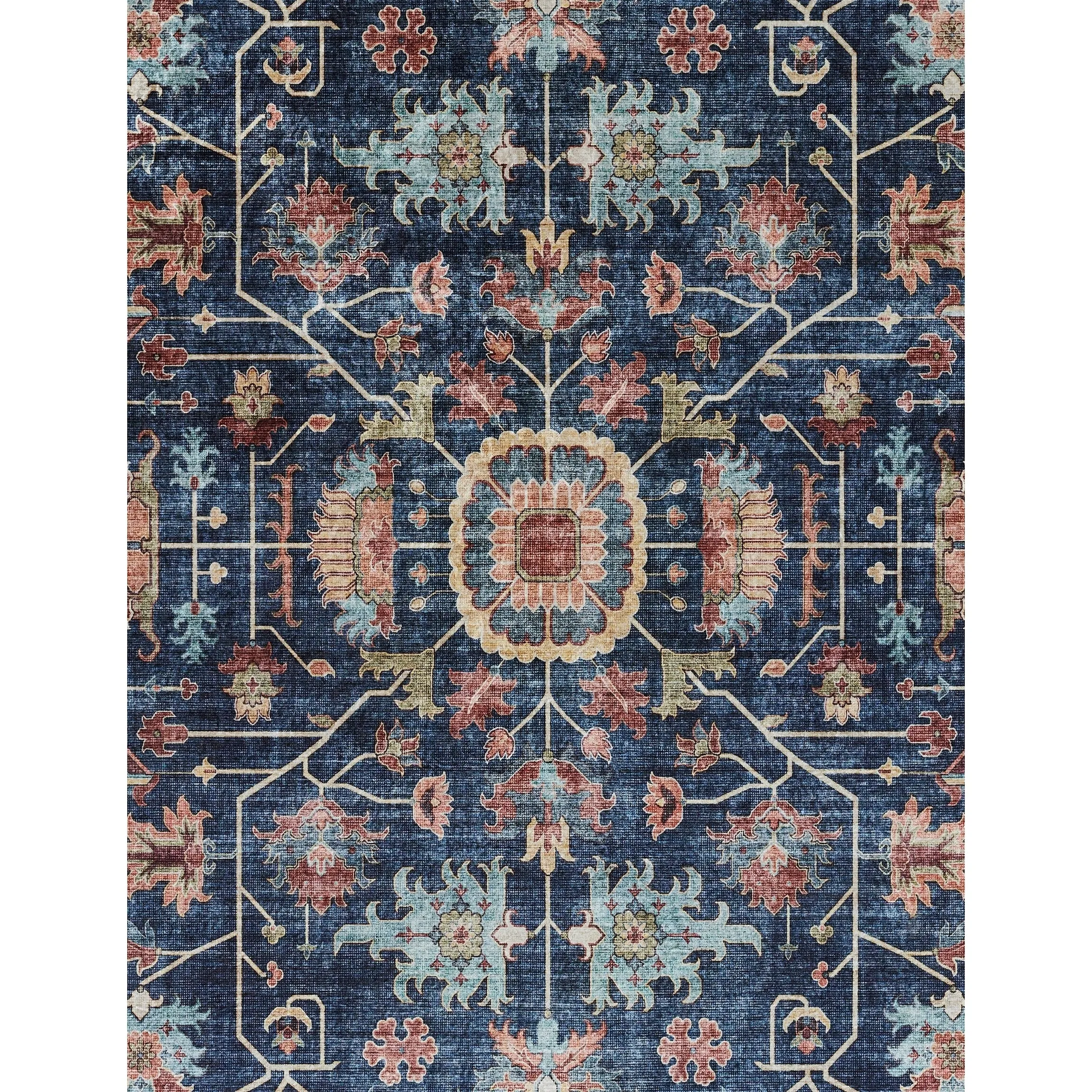 Momeni Karachi Polyester Non-Skid Traditional Area Rug