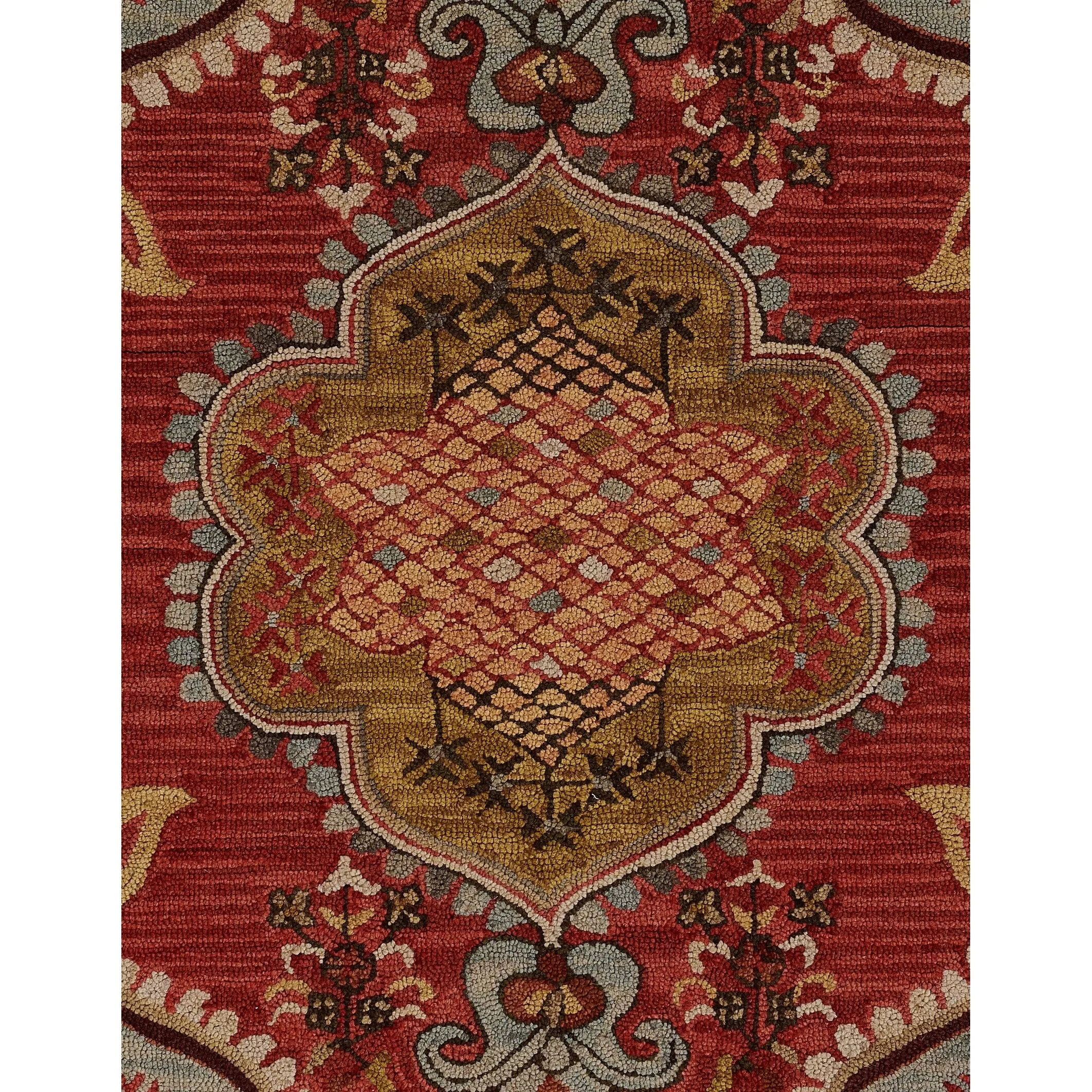 Momeni Tangier Hand Tufted Wool Medallion Area Rug