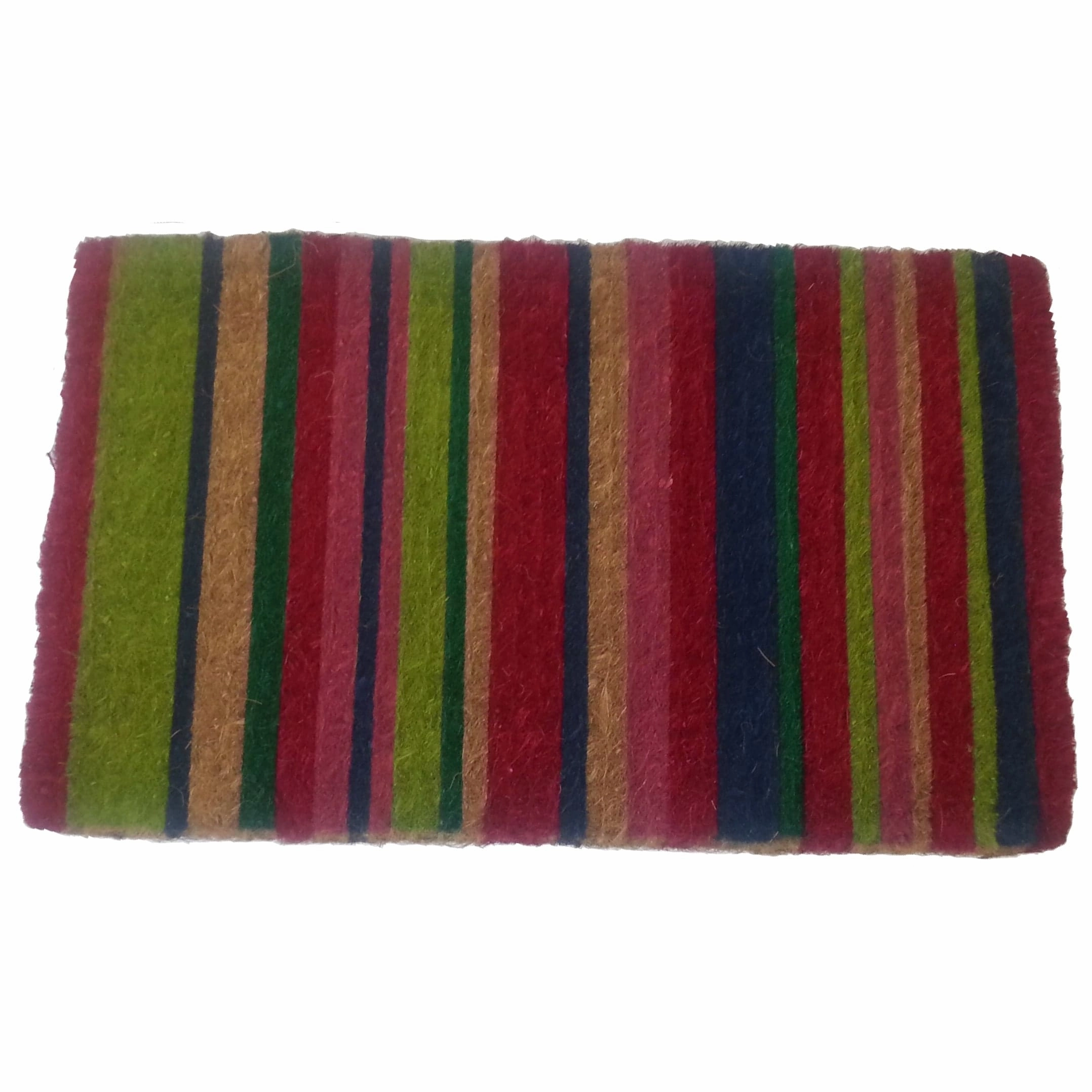 Multicolor Striped Door Mat
