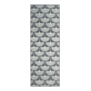 My Magic Carpet Flock Slate Grey Washable Rug