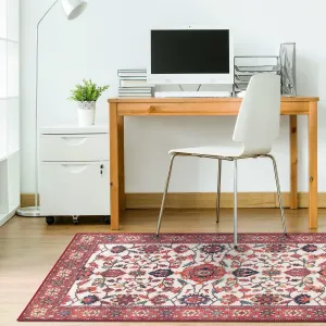 My Magic Carpet Machine Washable Rug Ramage Maroon