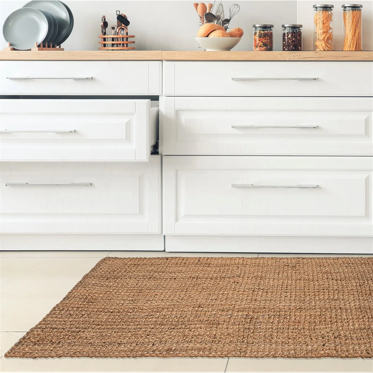 Nautica Jute Handmade Modern Home Decor Accent Rug