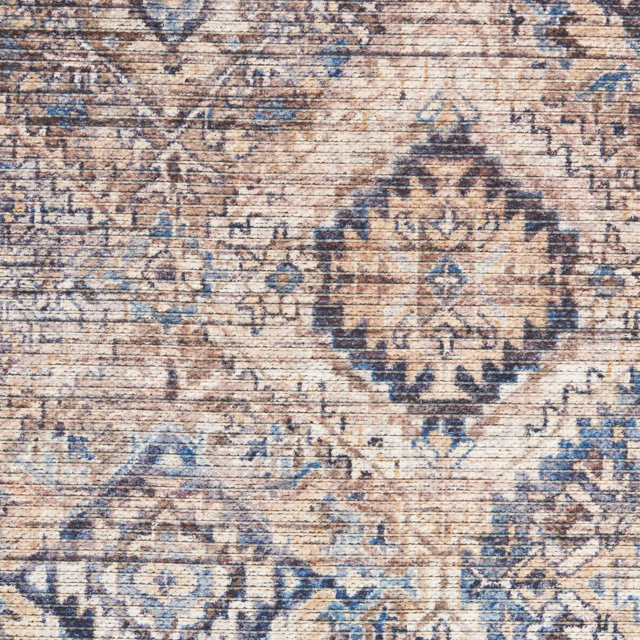 New Concept Washables Machine Washable Flatwoven Boho Medallion Area Rug