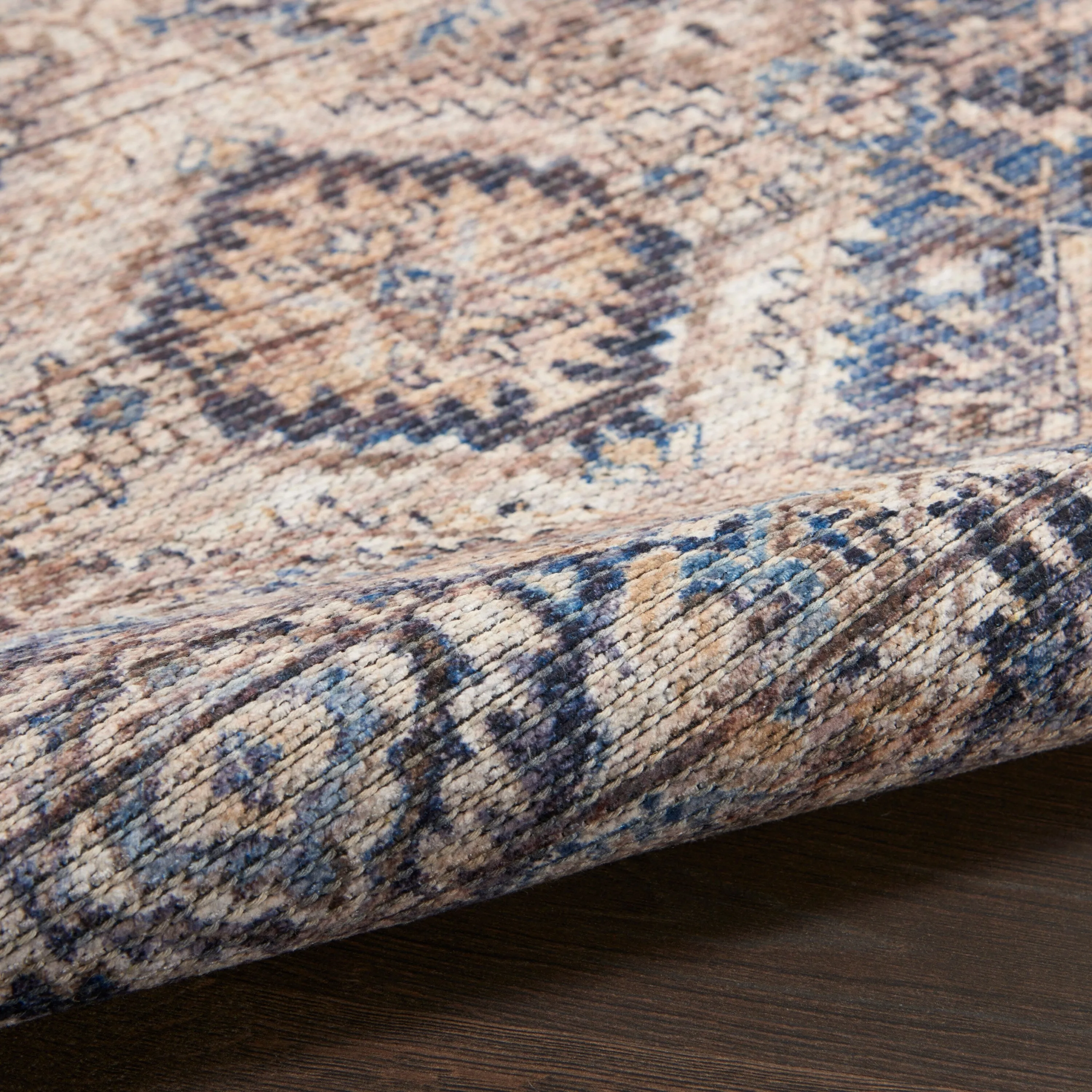 New Concept Washables Machine Washable Flatwoven Boho Medallion Area Rug