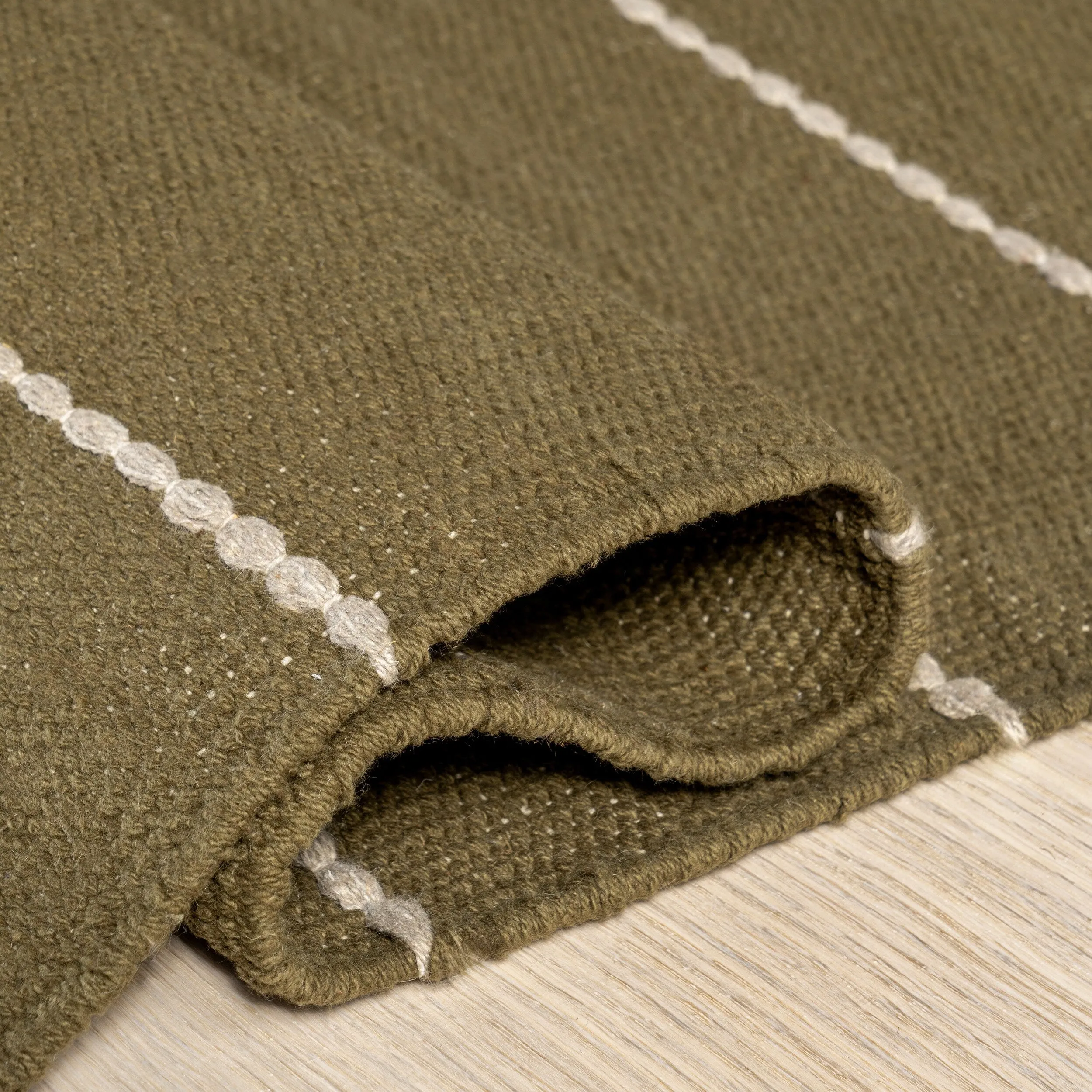 Nightwalk Striped Wool Area Rug