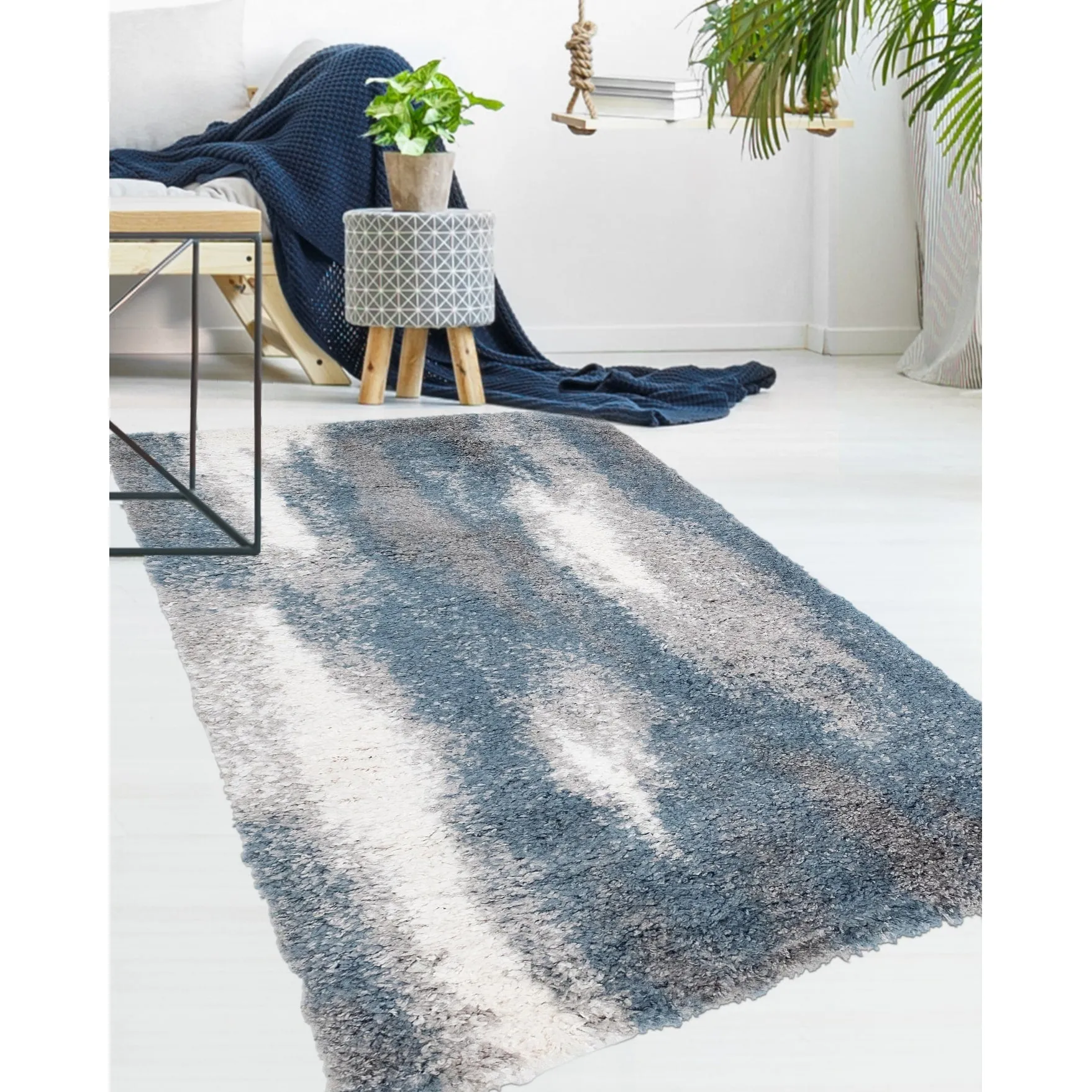 Noori Rug Lux Baxter Abstract 2-Inch Shag Rug