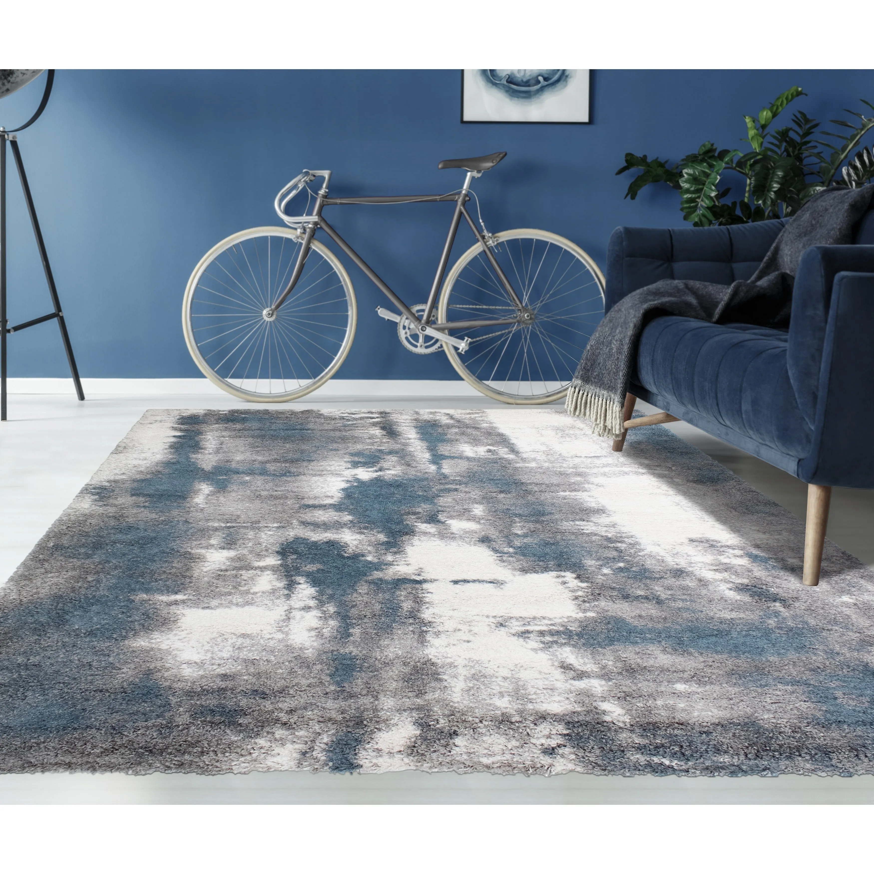 Noori Rug Lux Baxter Abstract 2-Inch Shag Rug