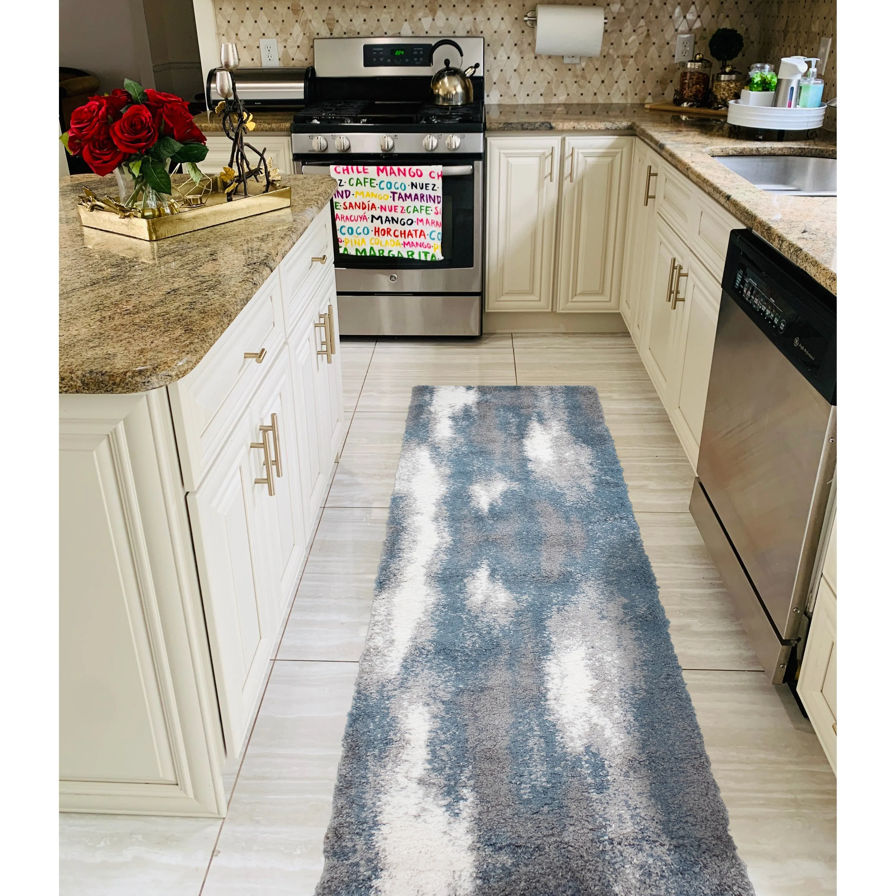 Noori Rug Lux Baxter Abstract 2-Inch Shag Rug