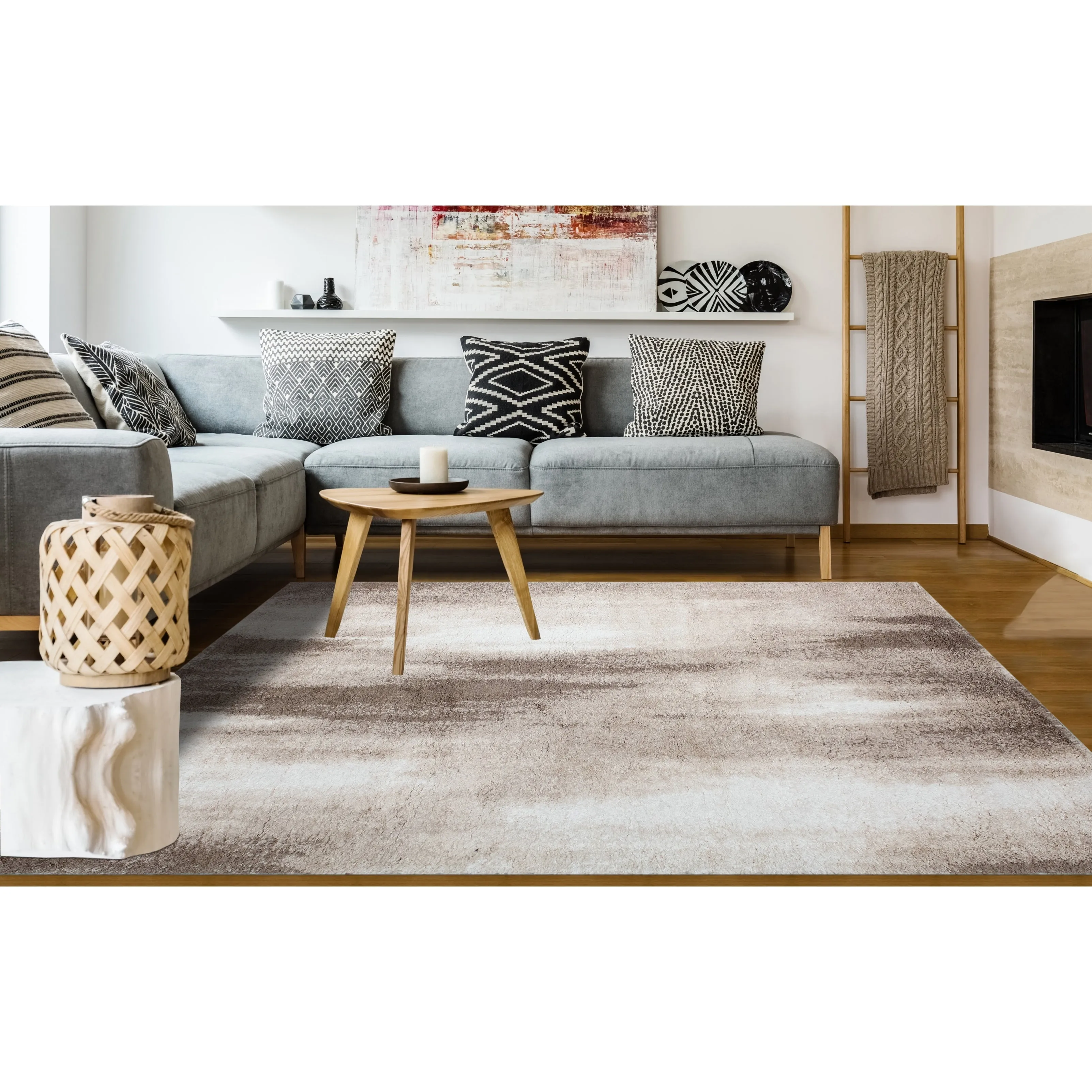 Noori Rug Lux Baxter Abstract 2-Inch Shag Rug