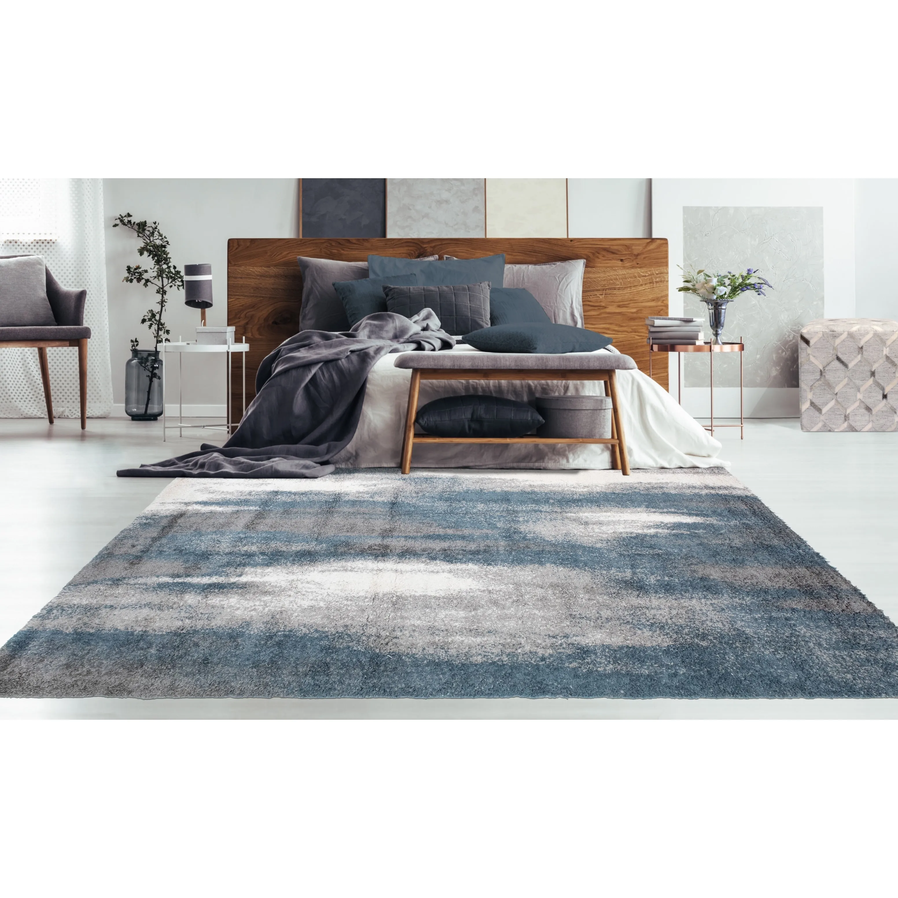 Noori Rug Lux Baxter Abstract 2-Inch Shag Rug