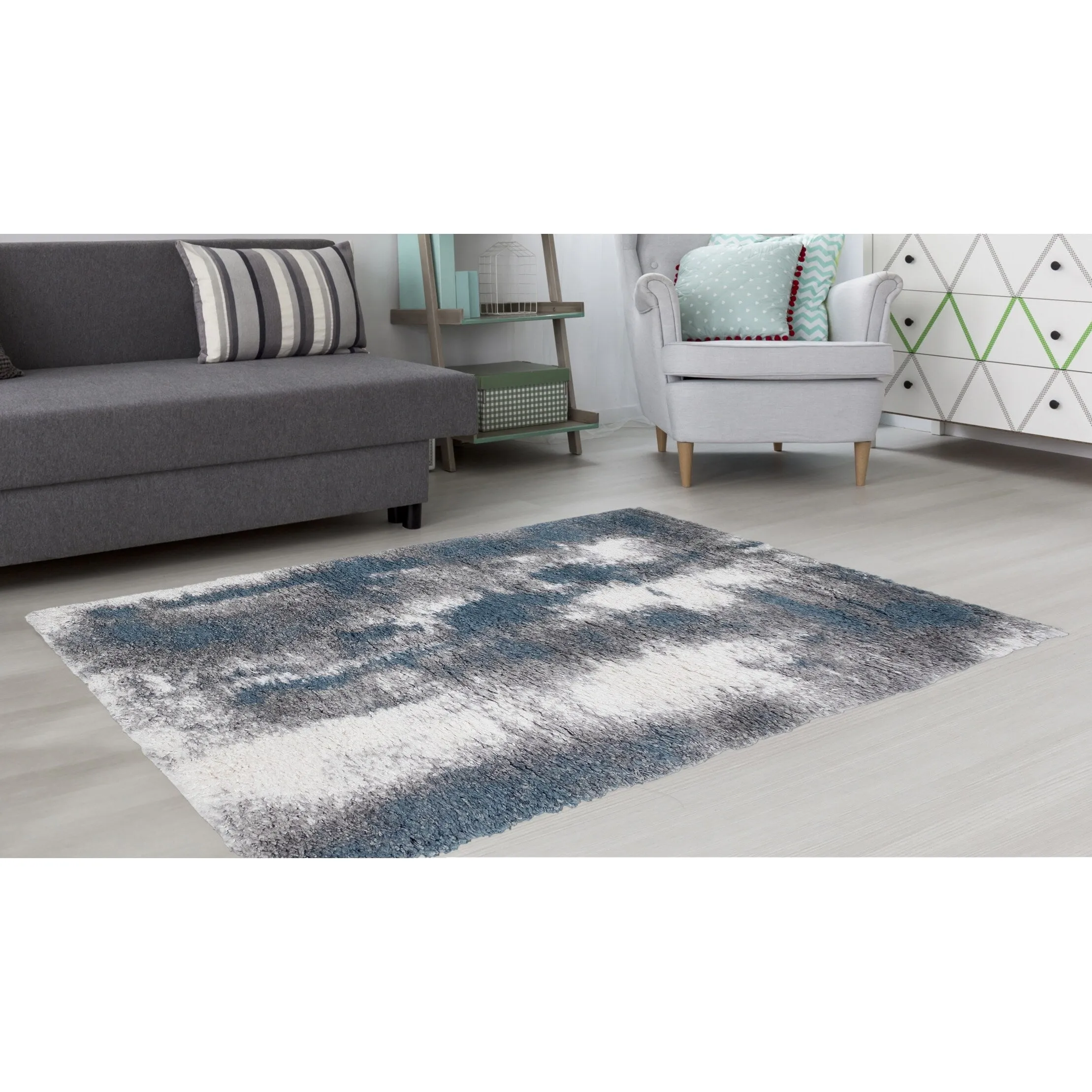 Noori Rug Lux Zara Abstract 2-Inch Shag Rug