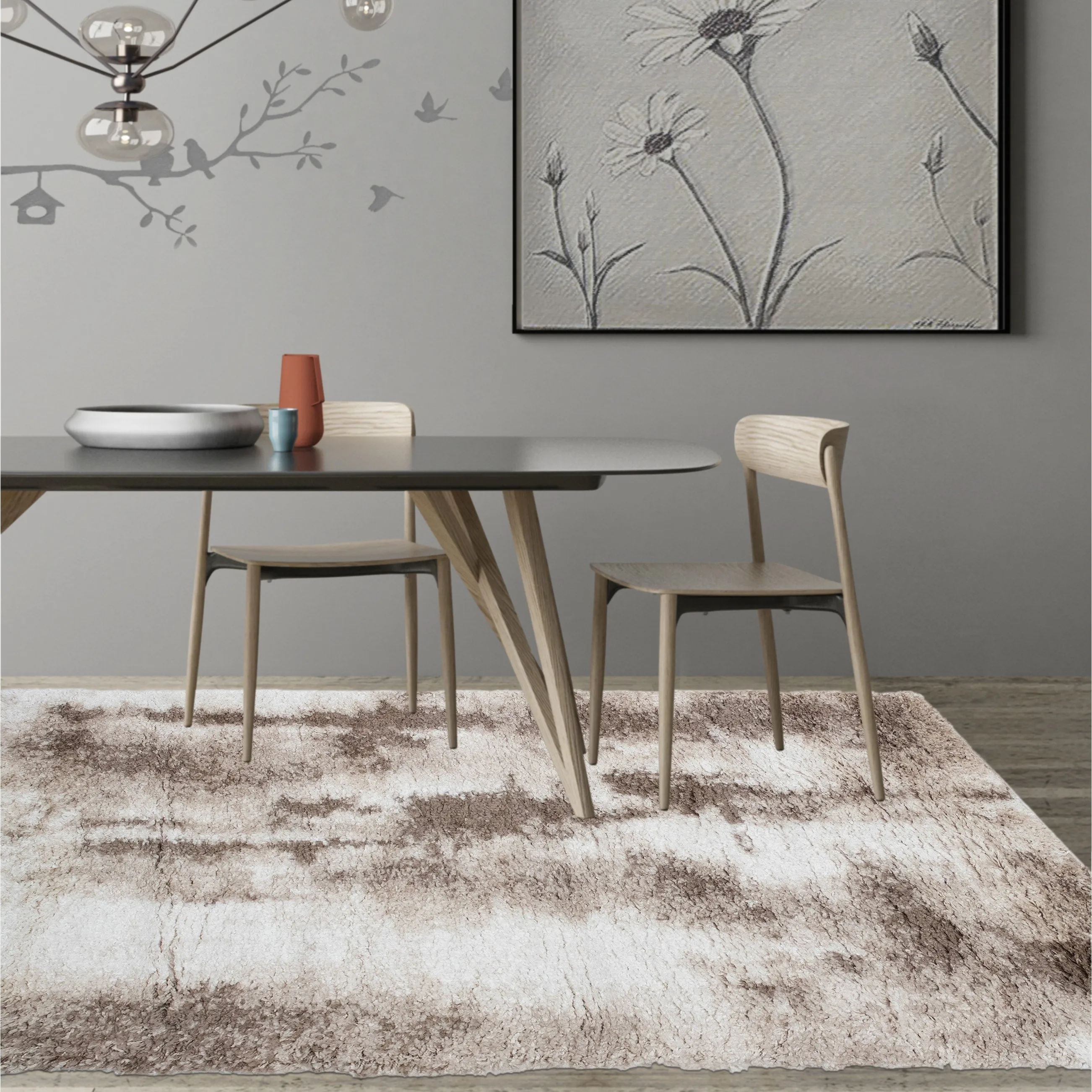Noori Rug Lux Zara Abstract 2-Inch Shag Rug