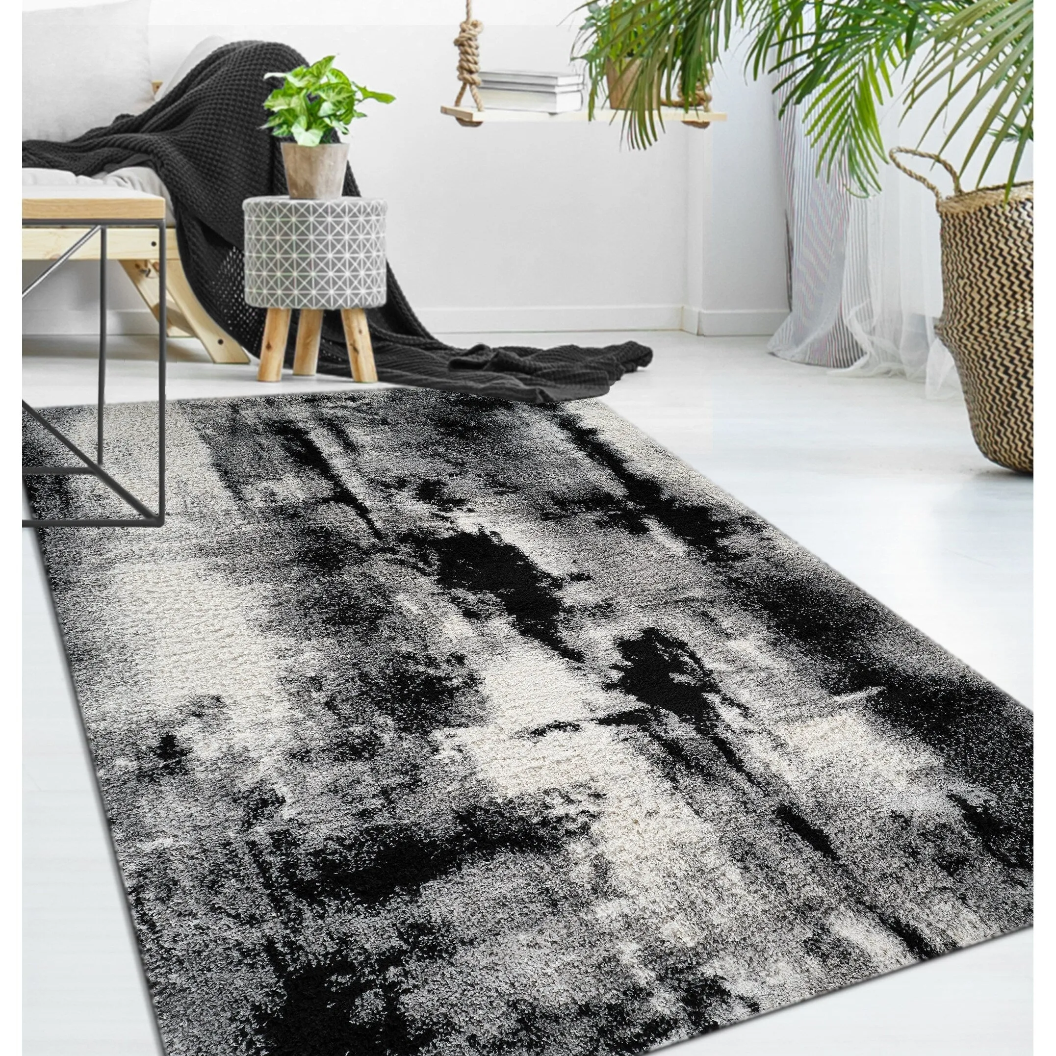 Noori Rug Lux Zara Abstract 2-Inch Shag Rug