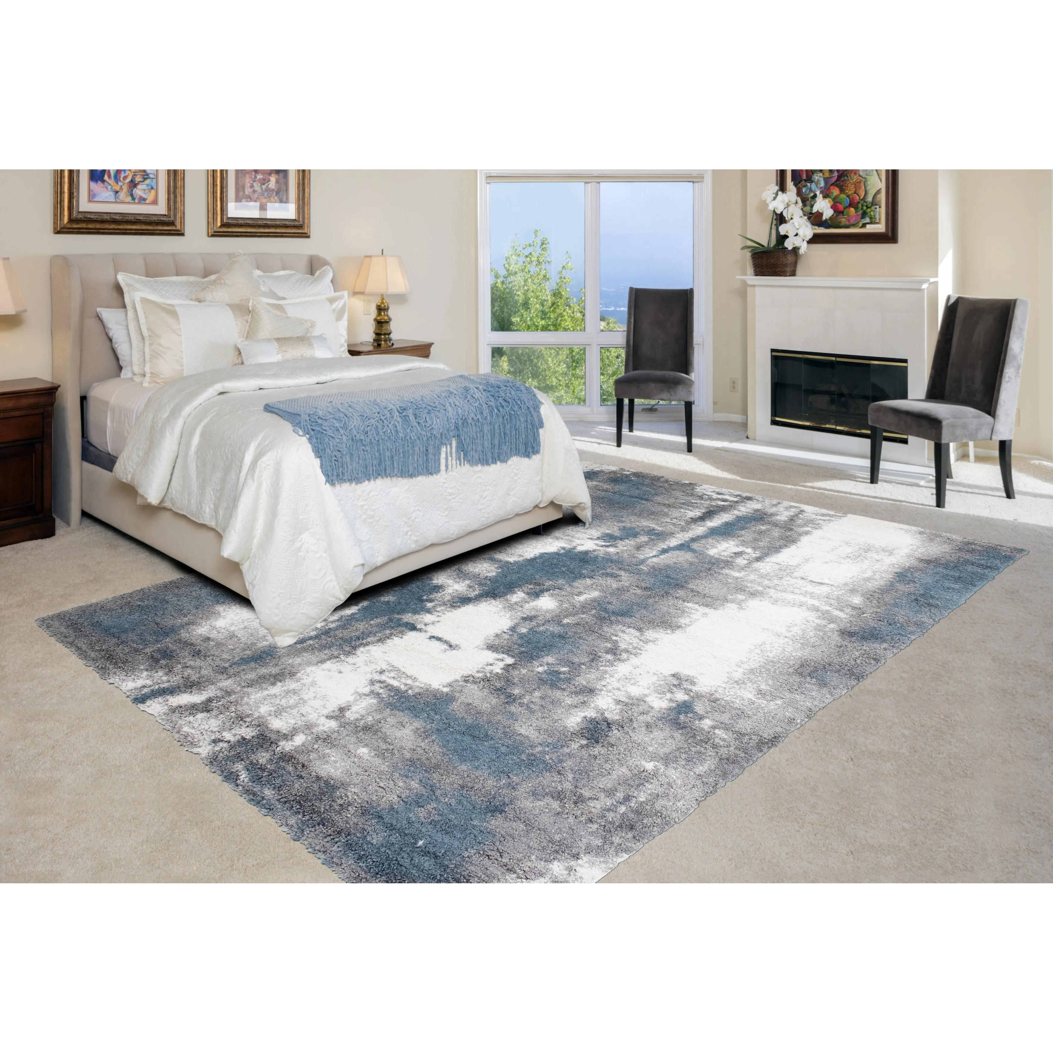 Noori Rug Lux Zara Abstract 2-Inch Shag Rug