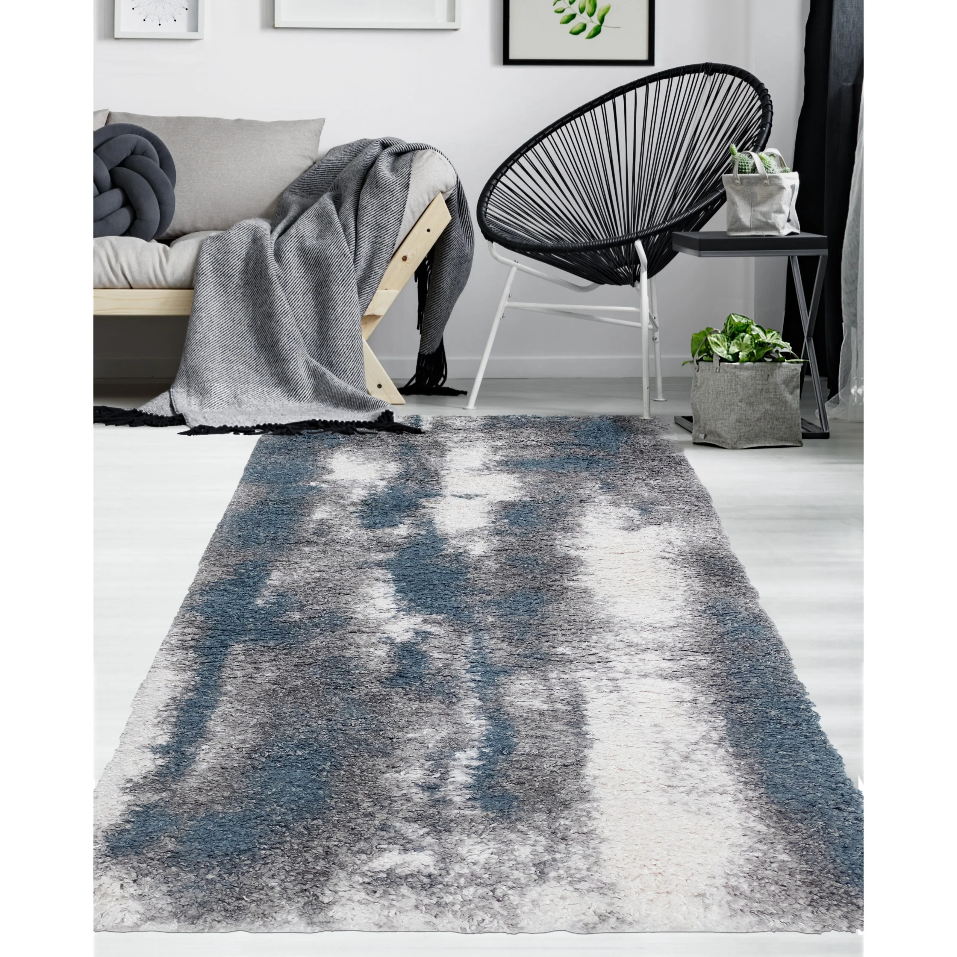 Noori Rug Lux Zara Abstract 2-Inch Shag Rug