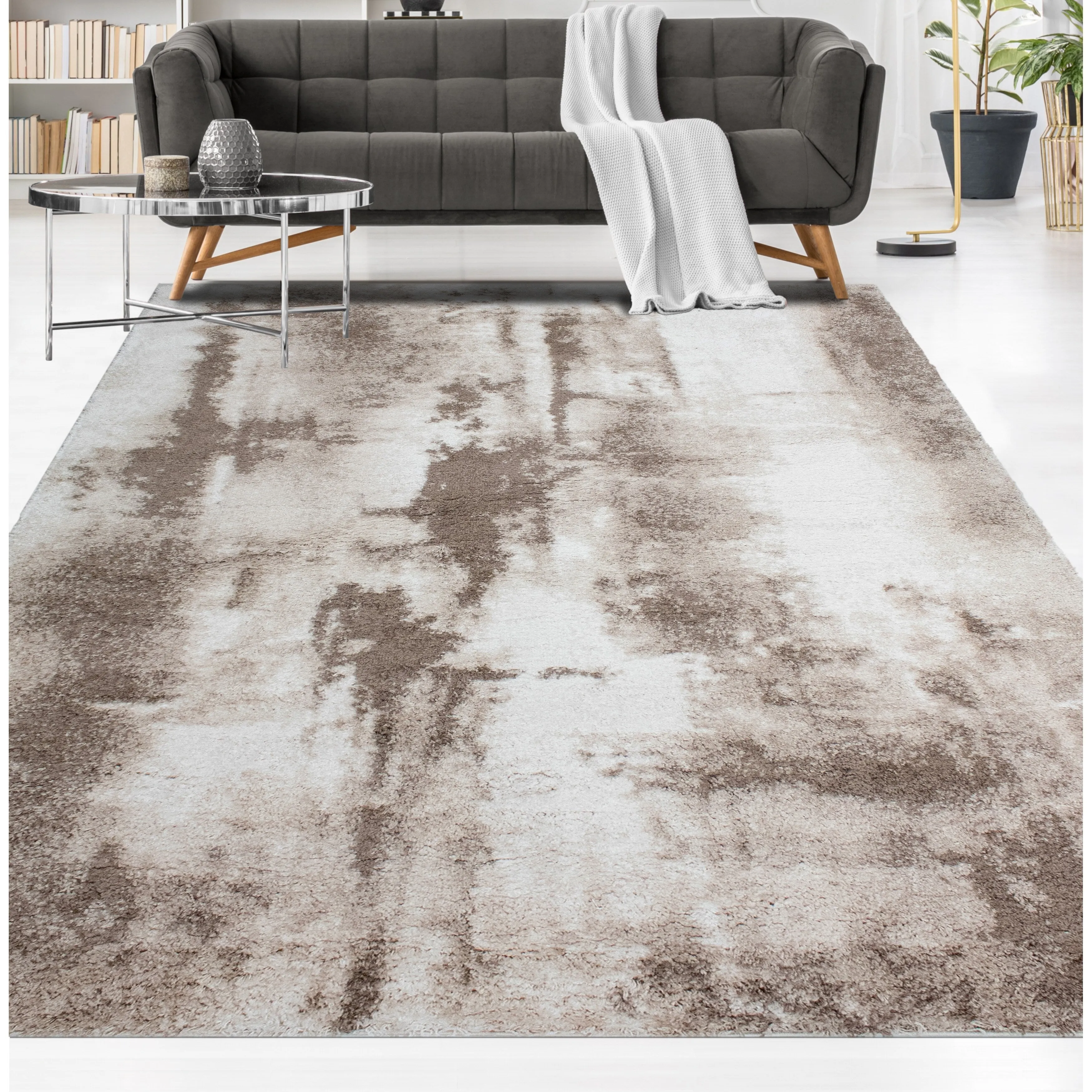 Noori Rug Lux Zara Abstract 2-Inch Shag Rug