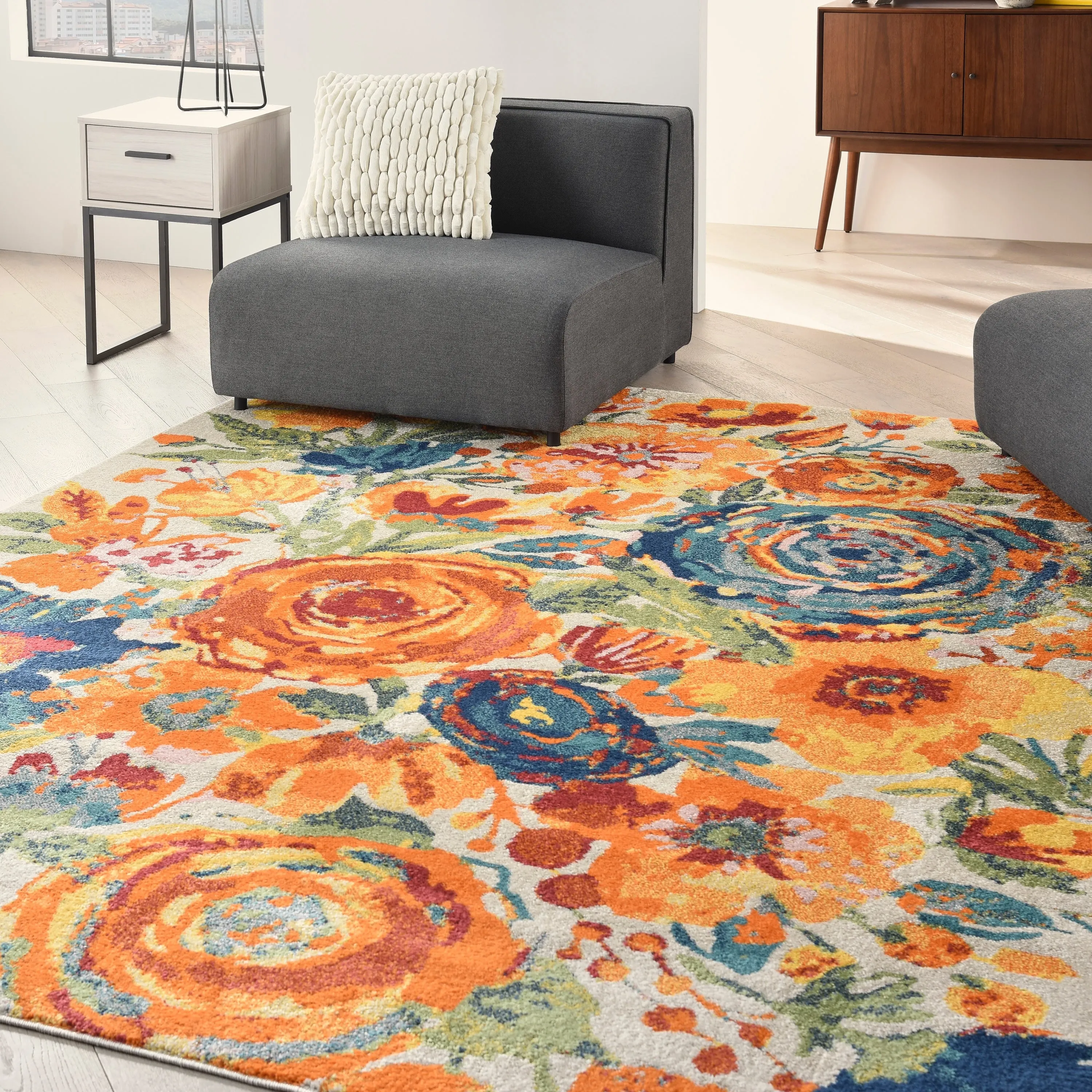 Nourison Allur Modern Abstract Floral Area Rug