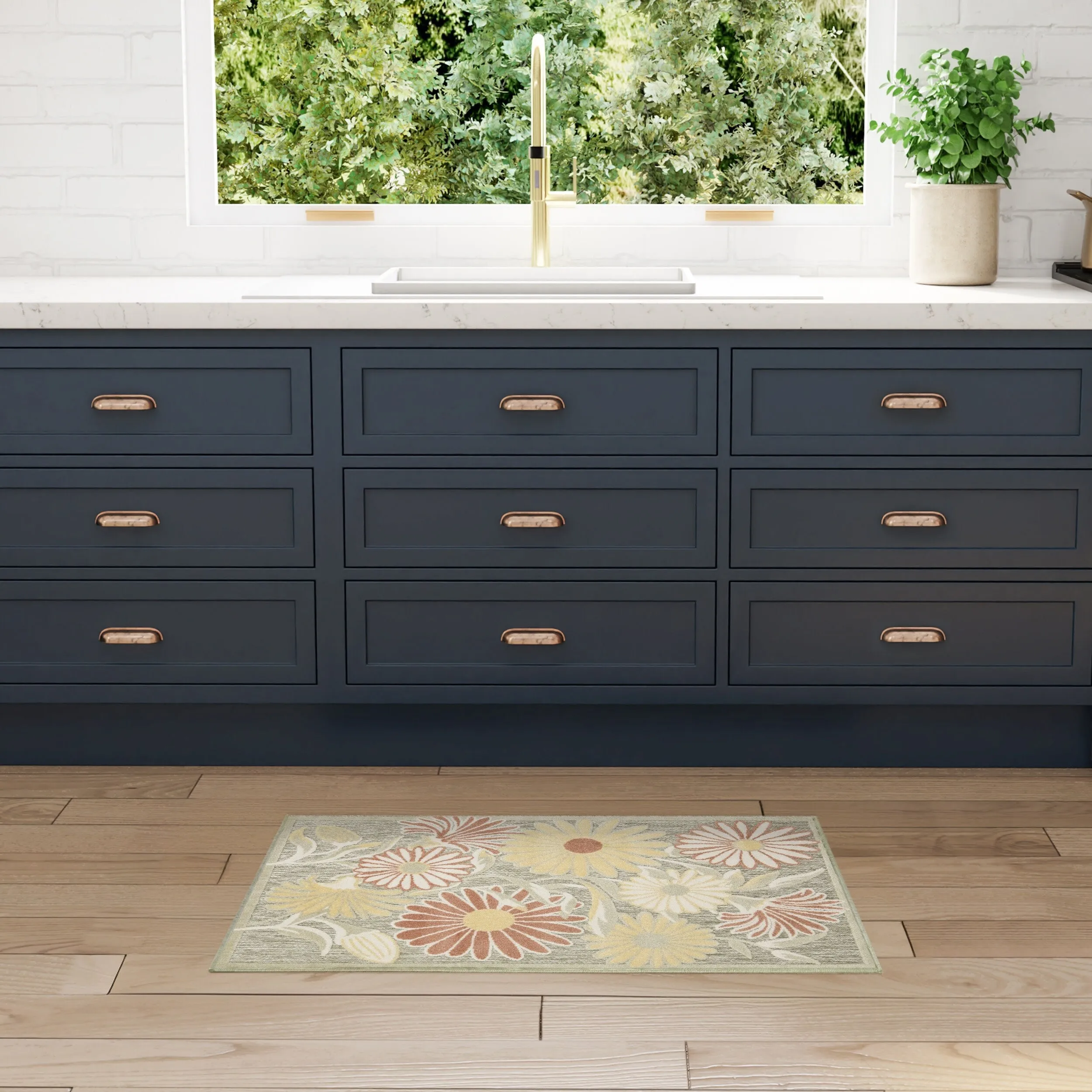 Nourison Aloha Indoor/Outdoor Floral Area Rug