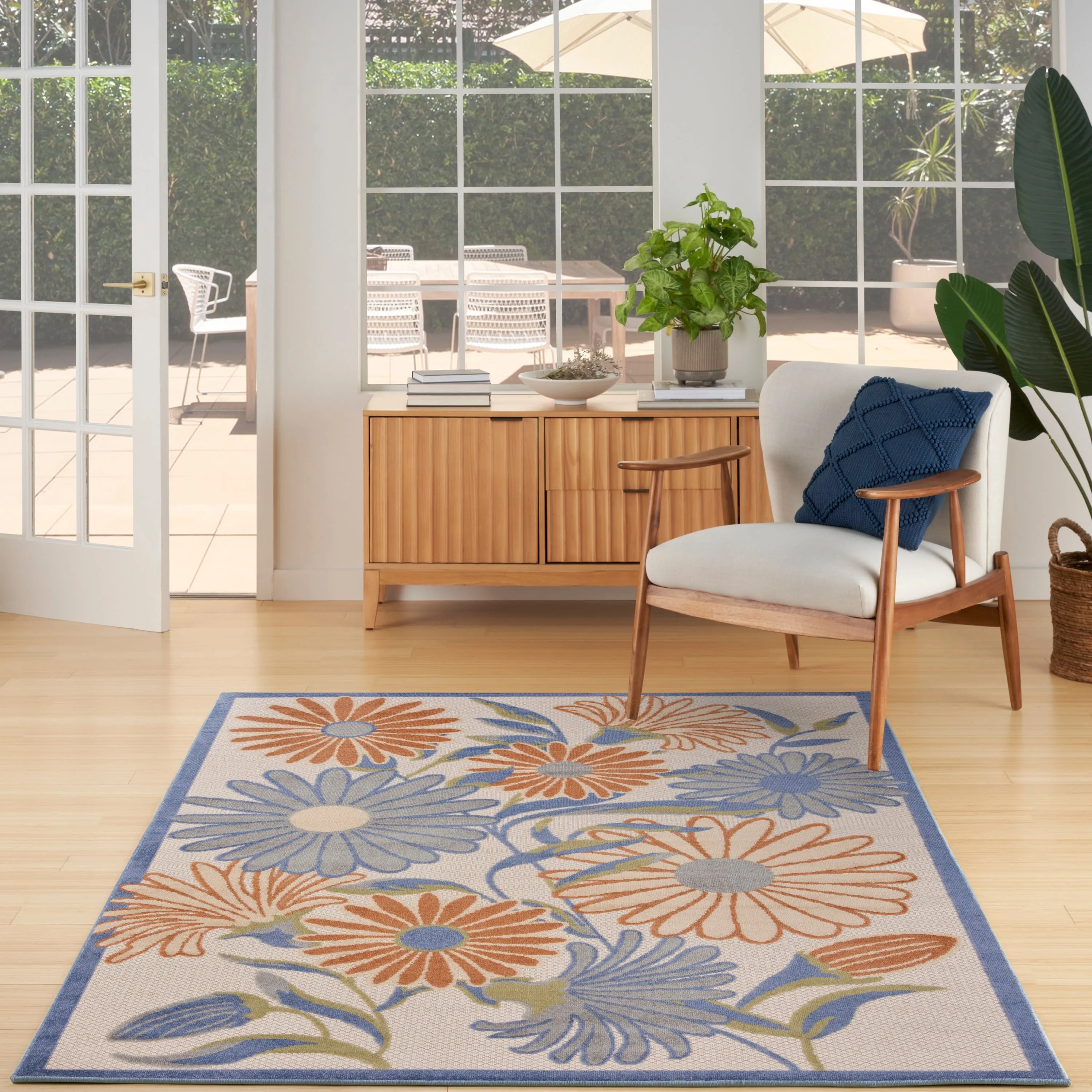 Nourison Aloha Indoor/Outdoor Floral Area Rug