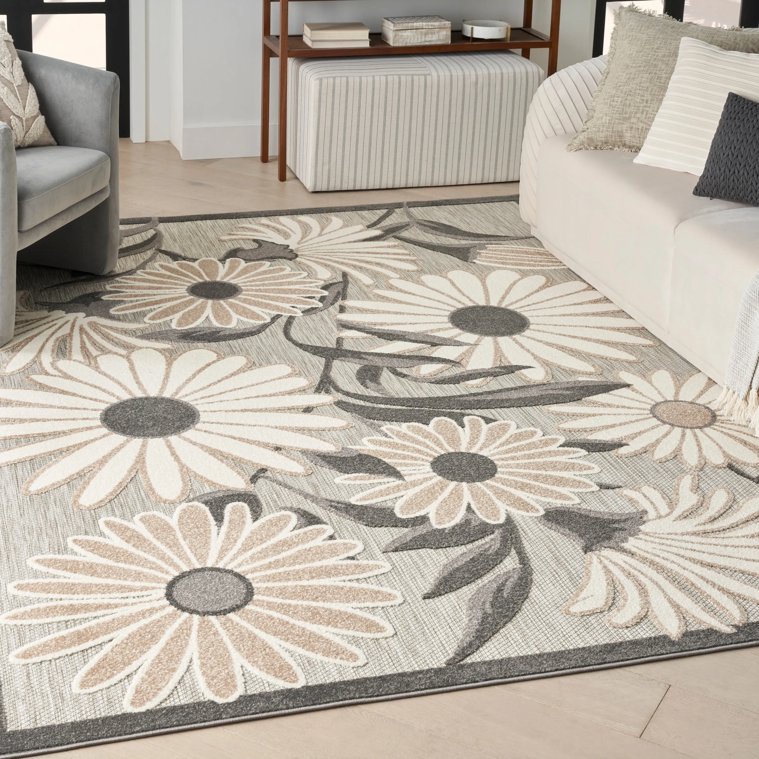 Nourison Aloha Indoor/Outdoor Floral Area Rug