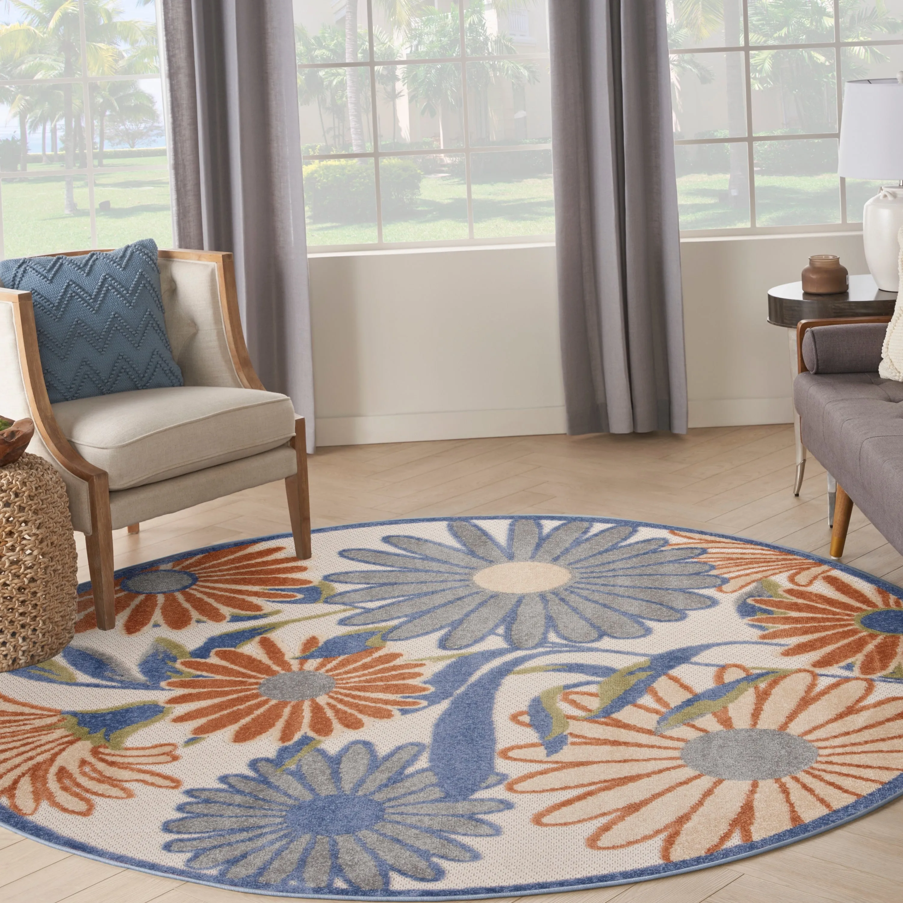 Nourison Aloha Indoor/Outdoor Floral Area Rug