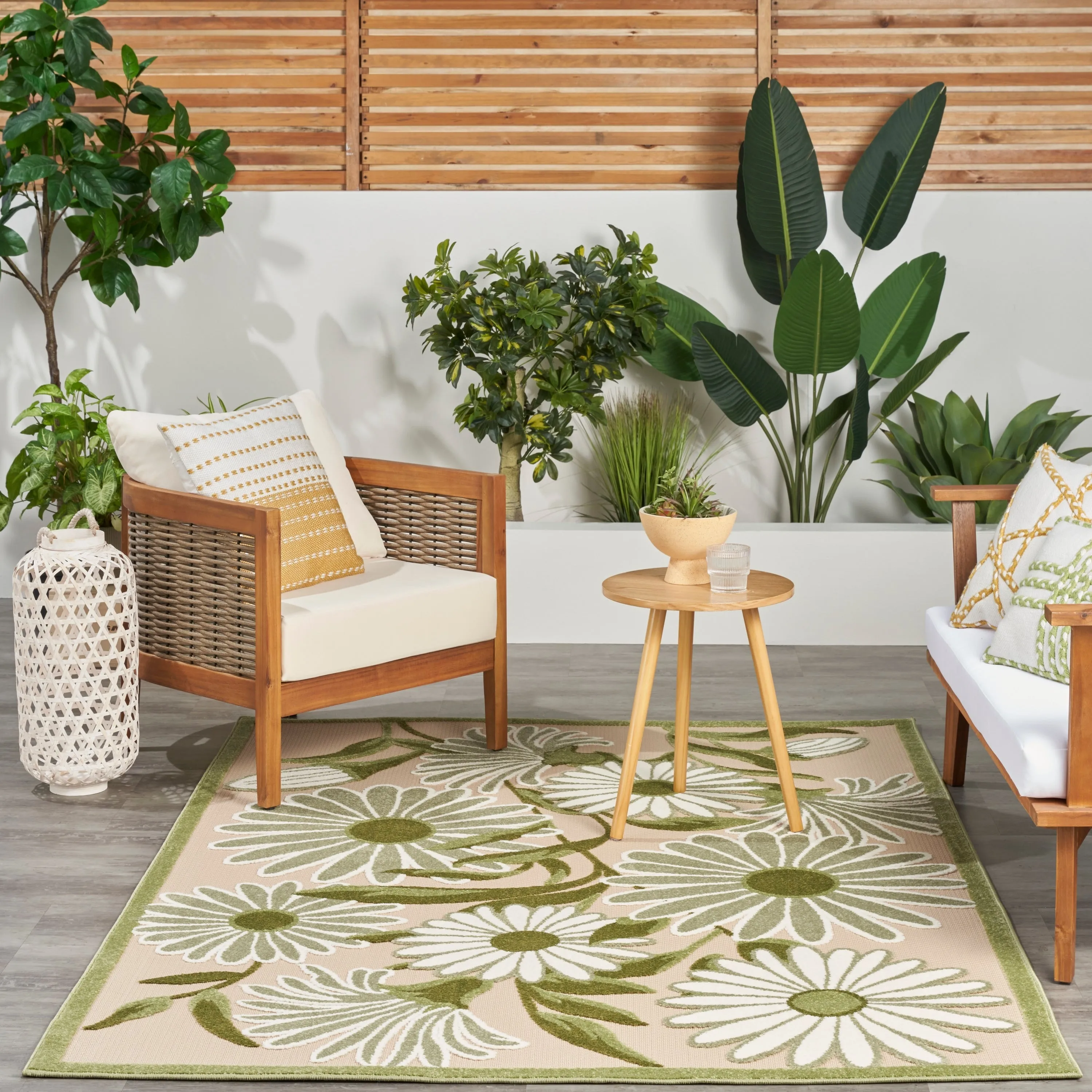 Nourison Aloha Indoor/Outdoor Floral Area Rug